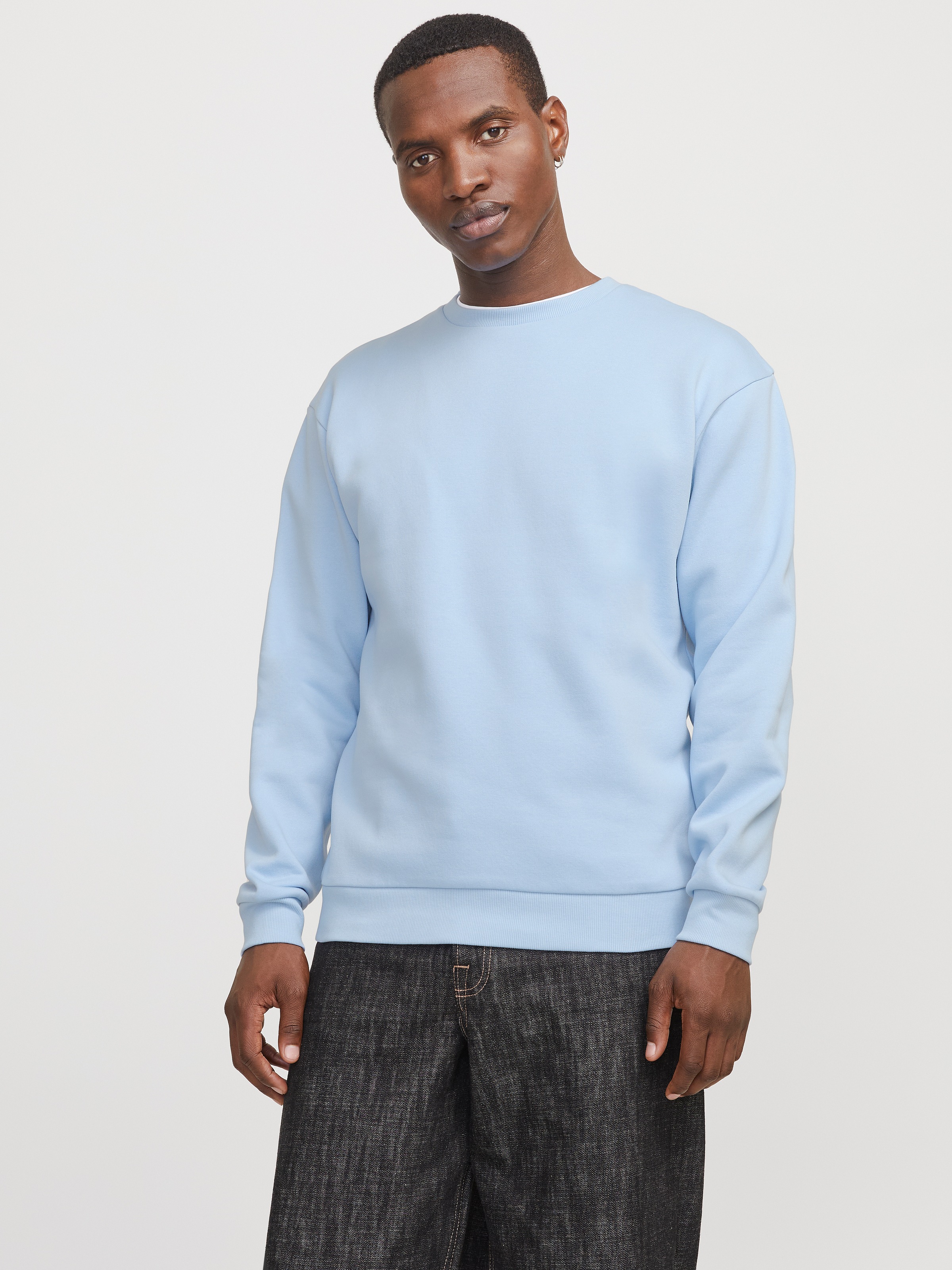 Jack & Jones Sweatshirt "JJEBRADLEY mit Rippbündchen für Alltag und Freizei günstig online kaufen