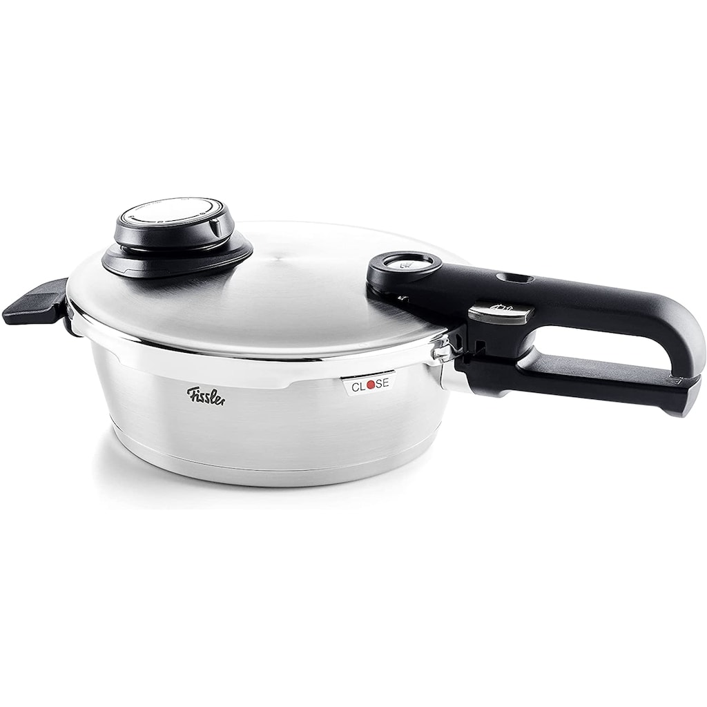 Fissler Schnellkochtopf »vitavit® premium Schnellbratpfanne 1,8 Liter«, Edelstahl 18/10, (2 tlg.)