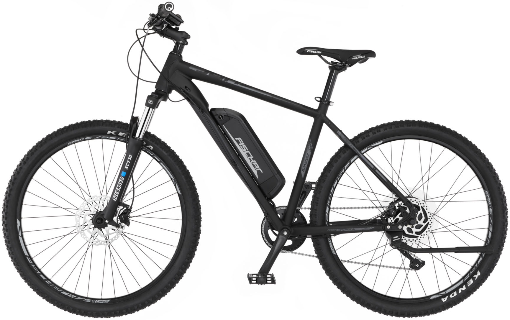 FISCHER Fahrrad E-Bike »MONTIS EM 2127 557 48«, 10 Gang, Shimano, DEORE Kettenschaltung, (mit Akku-Ladegerät-mit Werkzeug), Pedelec, Elektrofahrrad für Damen u. Herren