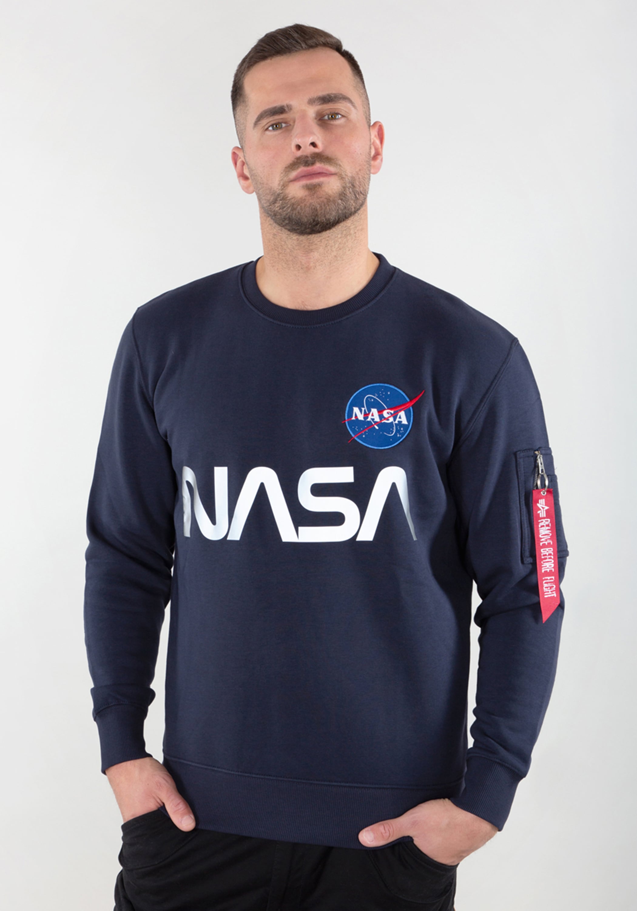 Alpha Industries Sweater "Alpha Industries Men - Sweatshirts NASA Reflective Sweater"