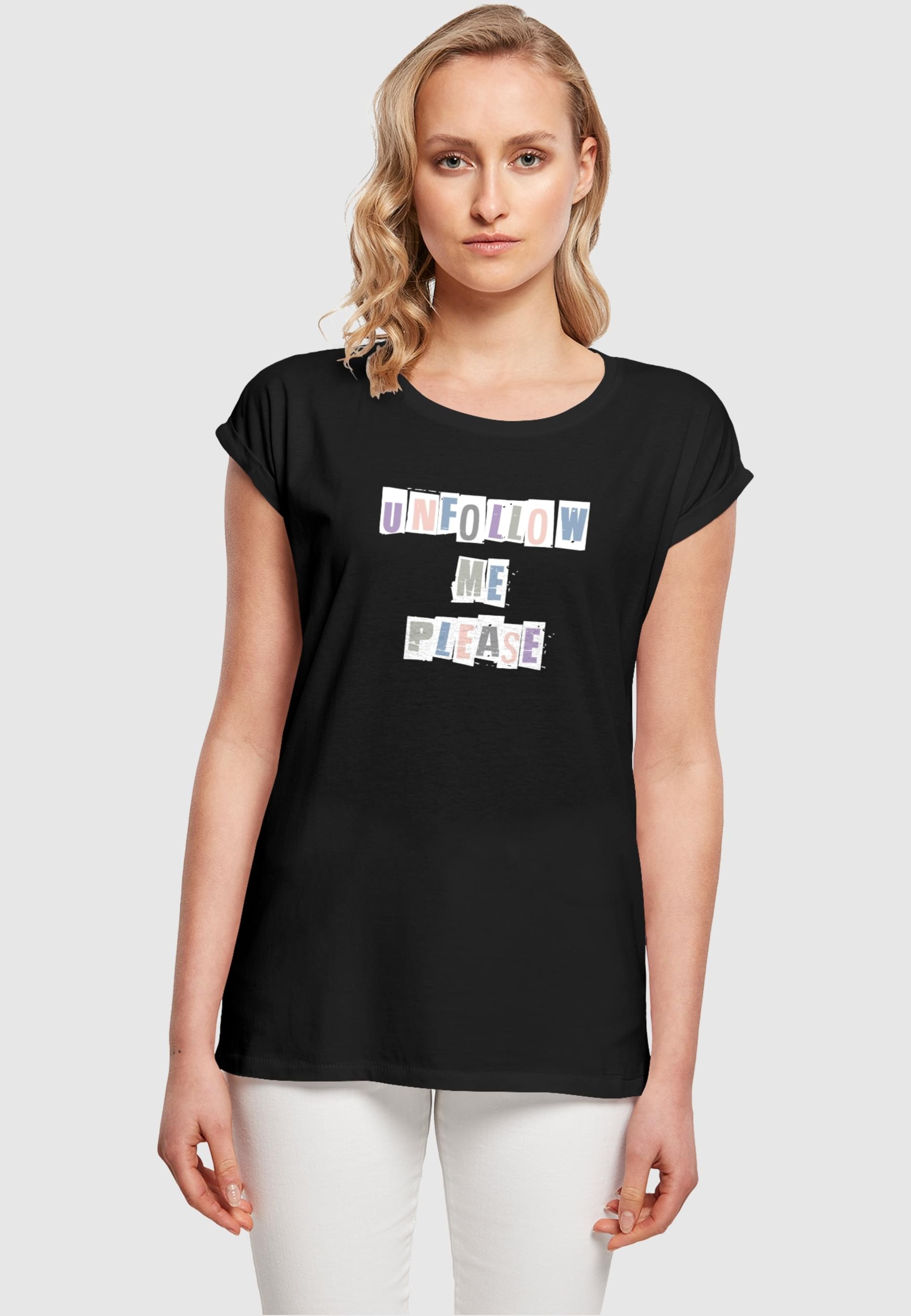 Merchcode T-Shirt "Merchcode Damen Ladies Please Extended Shoulder Tee", (1 günstig online kaufen