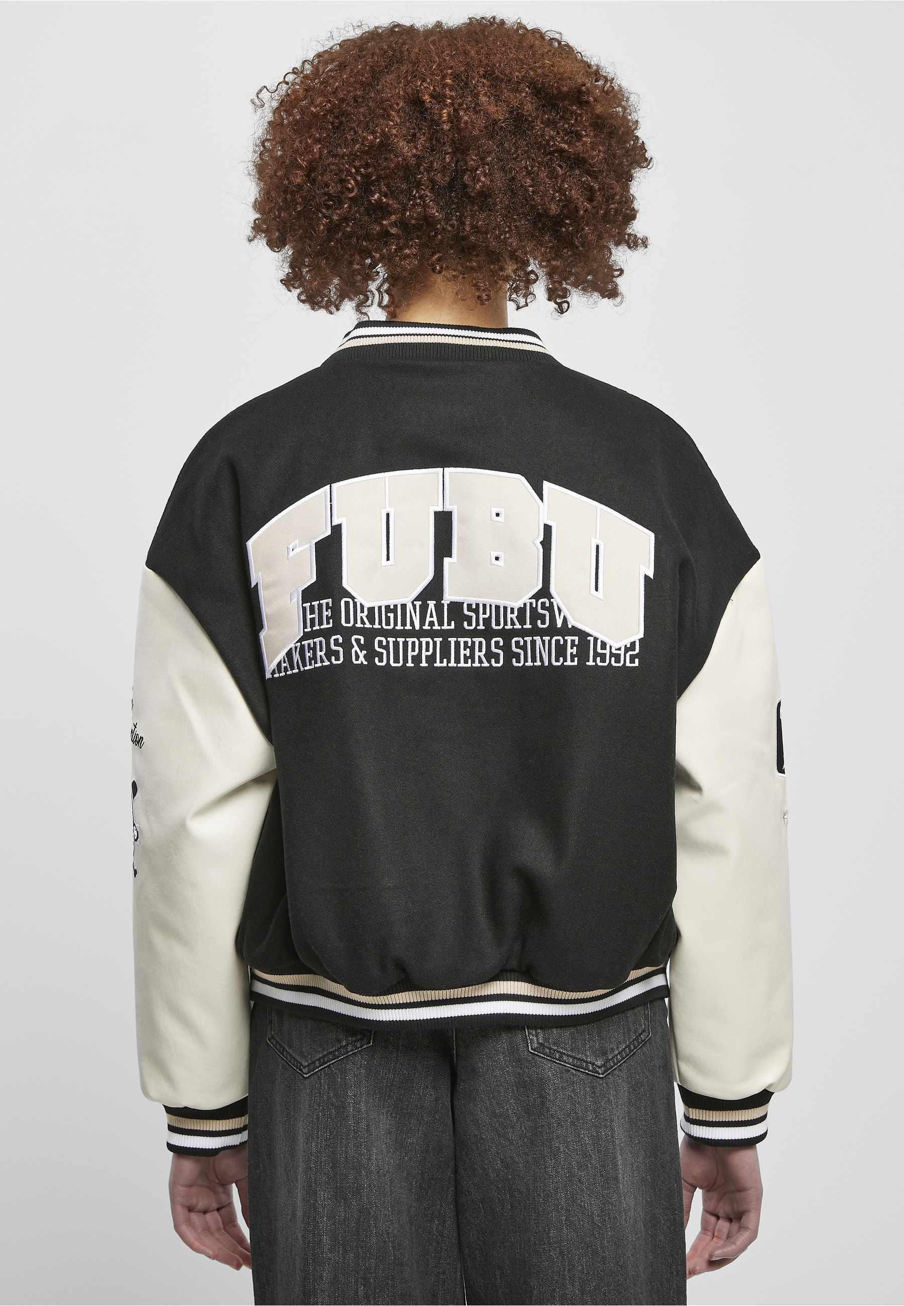 Fubu Anorak »Fubu Damen FW231-017-1 FUBU College Varsity Jacket« 1 Stk. tlg. ohne Kapuze