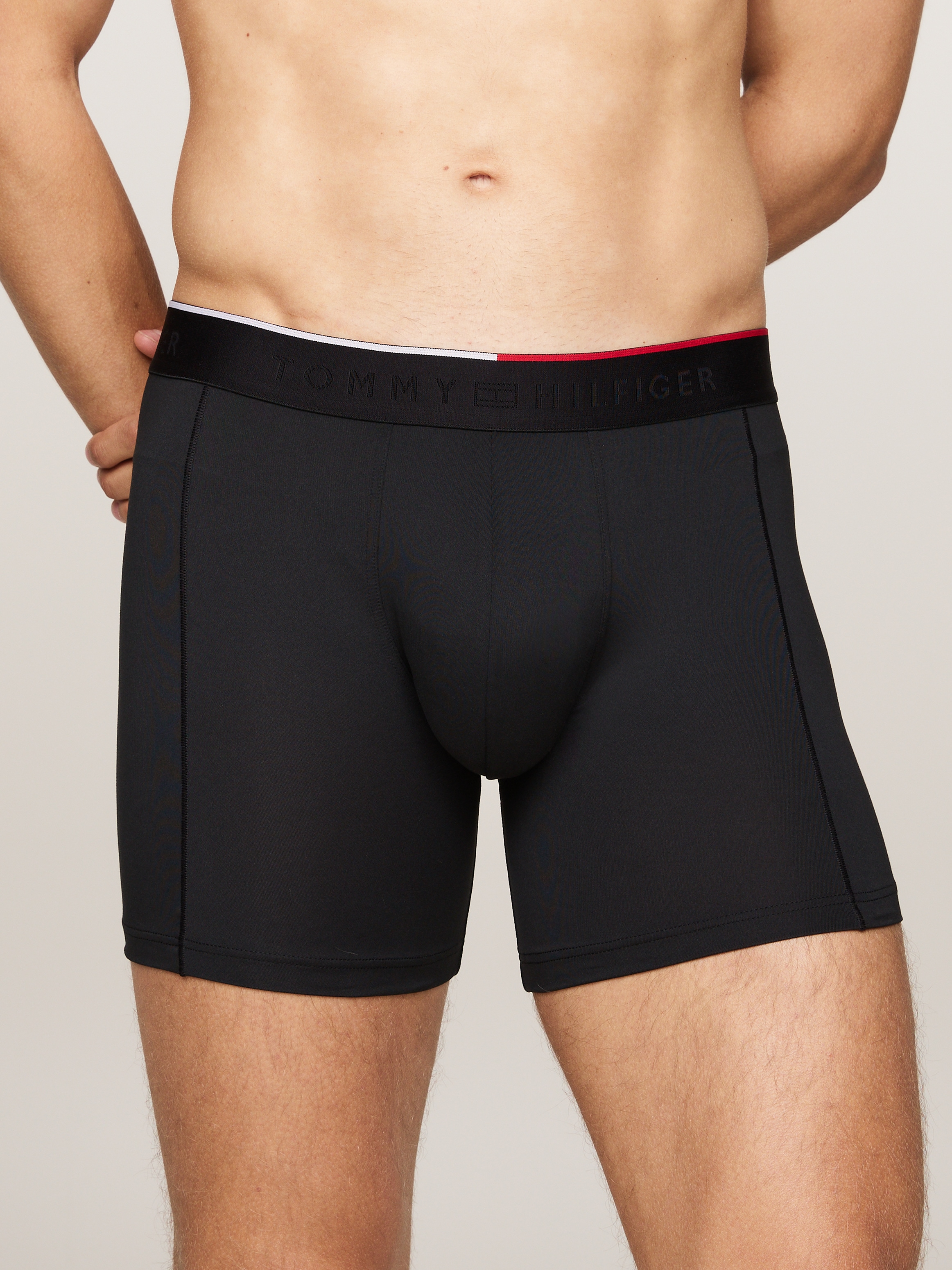 Tommy Hilfiger Underwear Boxer »3P BOXER BRIEF«, (Packung, 3 St., 3er), mit Logobund