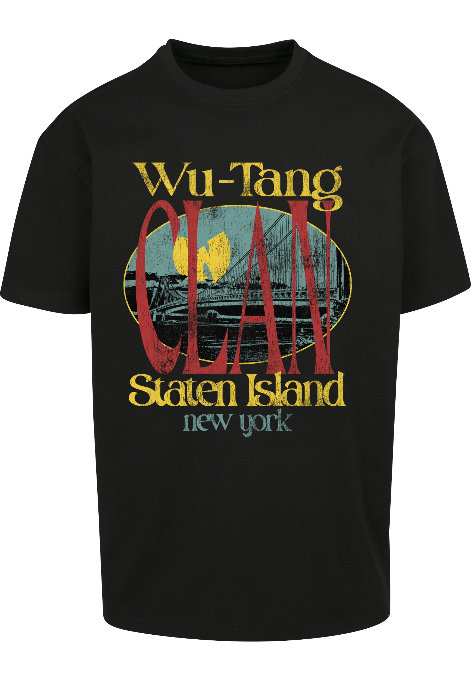 Upscale by Mister Tee Kurzarmshirt "Upscale by Mister Tee Herren Wu Tang Staten Island Oversize Tee" 1