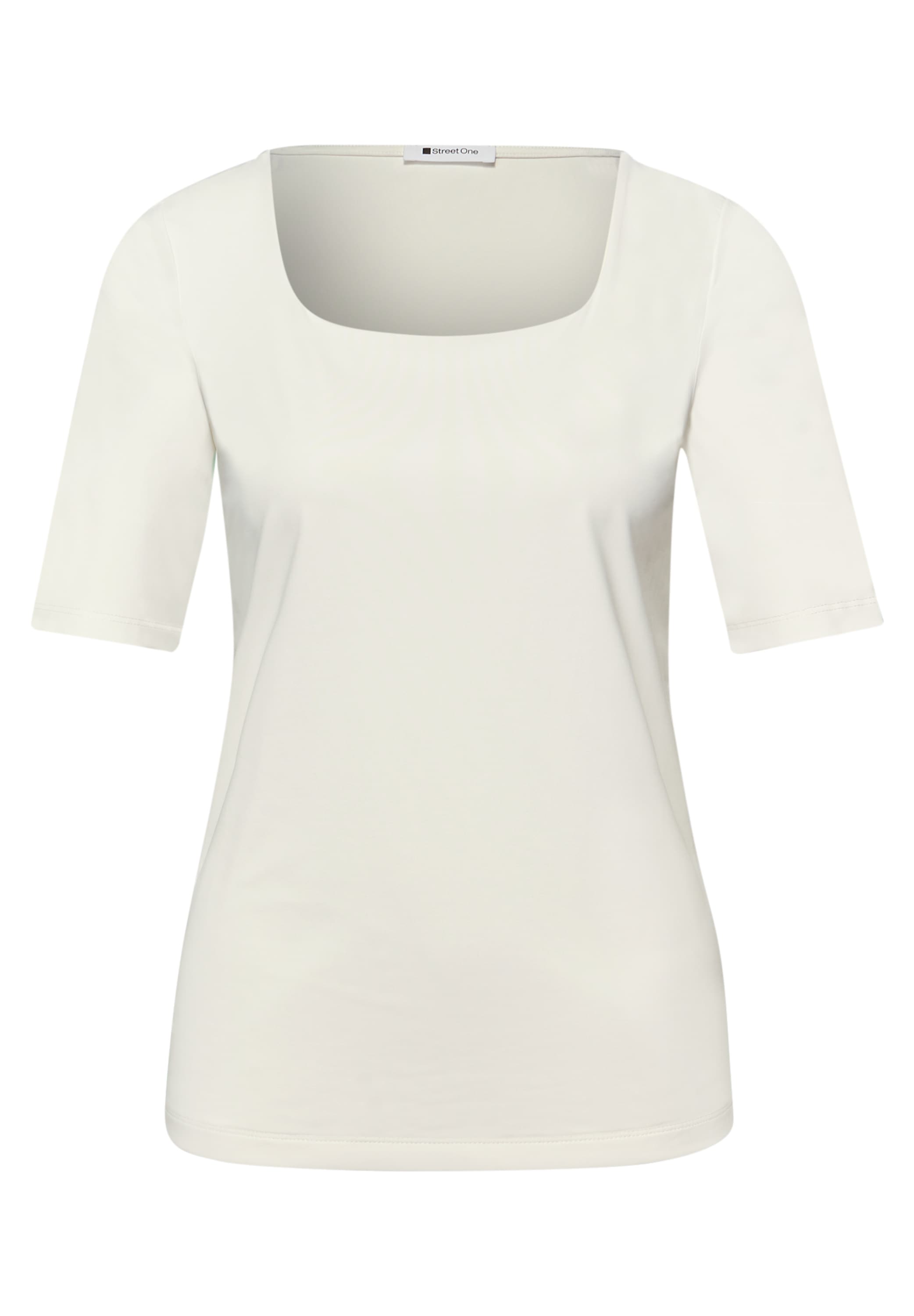 STREET ONE T-Shirt aus Jersey in Unifarbe