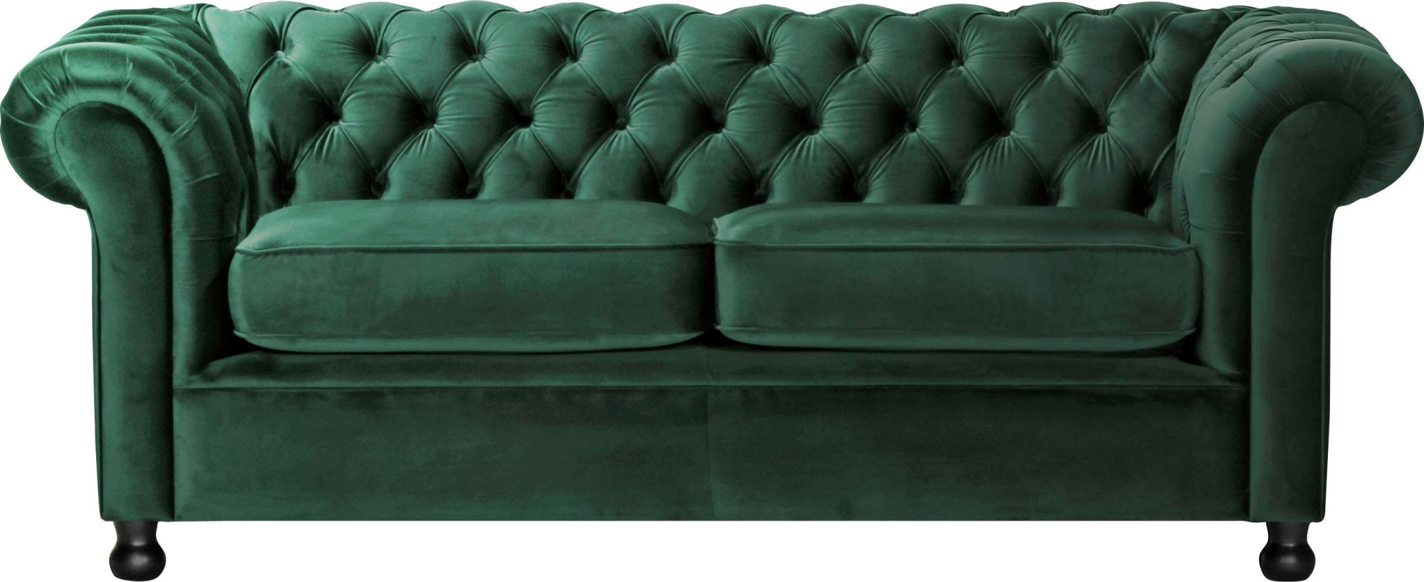 Home affaire 3-Sitzer »BRONNOY Chesterfield Sofa mit aufwendiger Knopfheftung, Breite 193 cm« Sofa mit geschwungenen Armlehnen, Chesterfield-Optik, Glamour