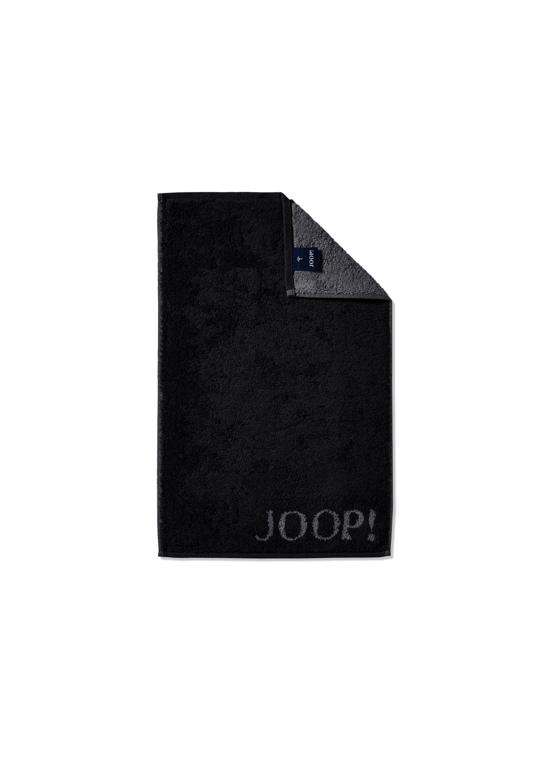 Gästehandtuch JOOP, B:30cm, schwarz, Obermaterial: 100% Baumwolle CO., Handtücher, "Gästetuch Classic Frottier 1er Pack"