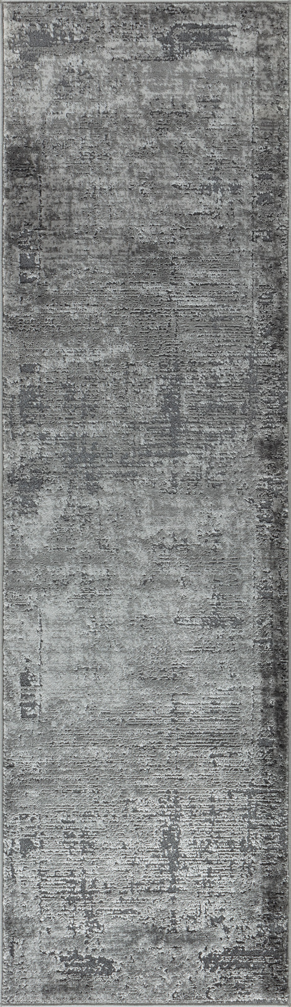 Läufer OTTO HOME "Hamsa" Gr. 12, grau (dunkelgrau), B:80cm H:9mm L:300cm, Kunstfaser, Teppiche, Läufer, dezenter Glanz, Schrumpf-Garn-Effekt, im Vintage-Look, dichte Qualität