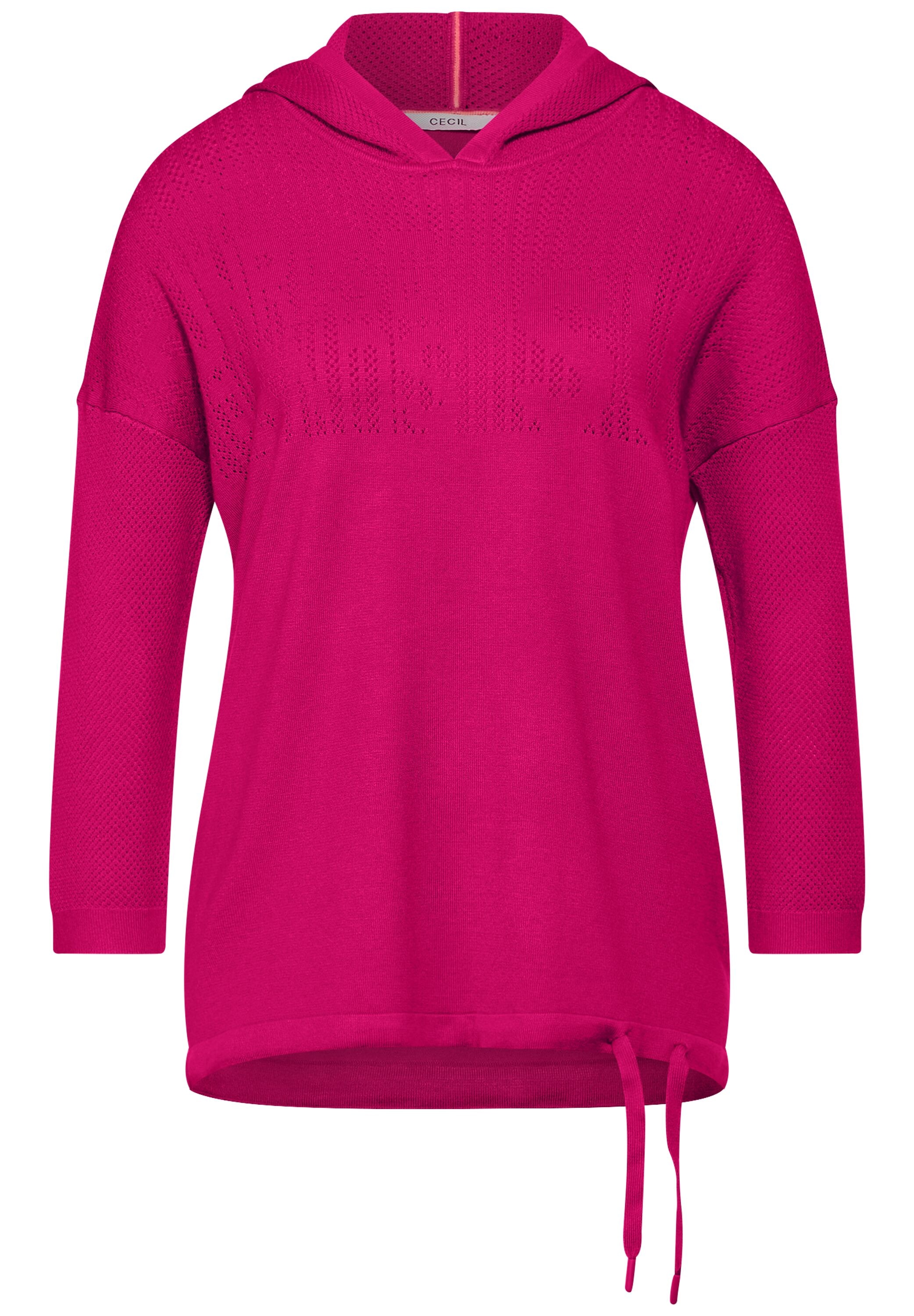 Cecil Kapuzenpullover, mit Mesh-Elementen