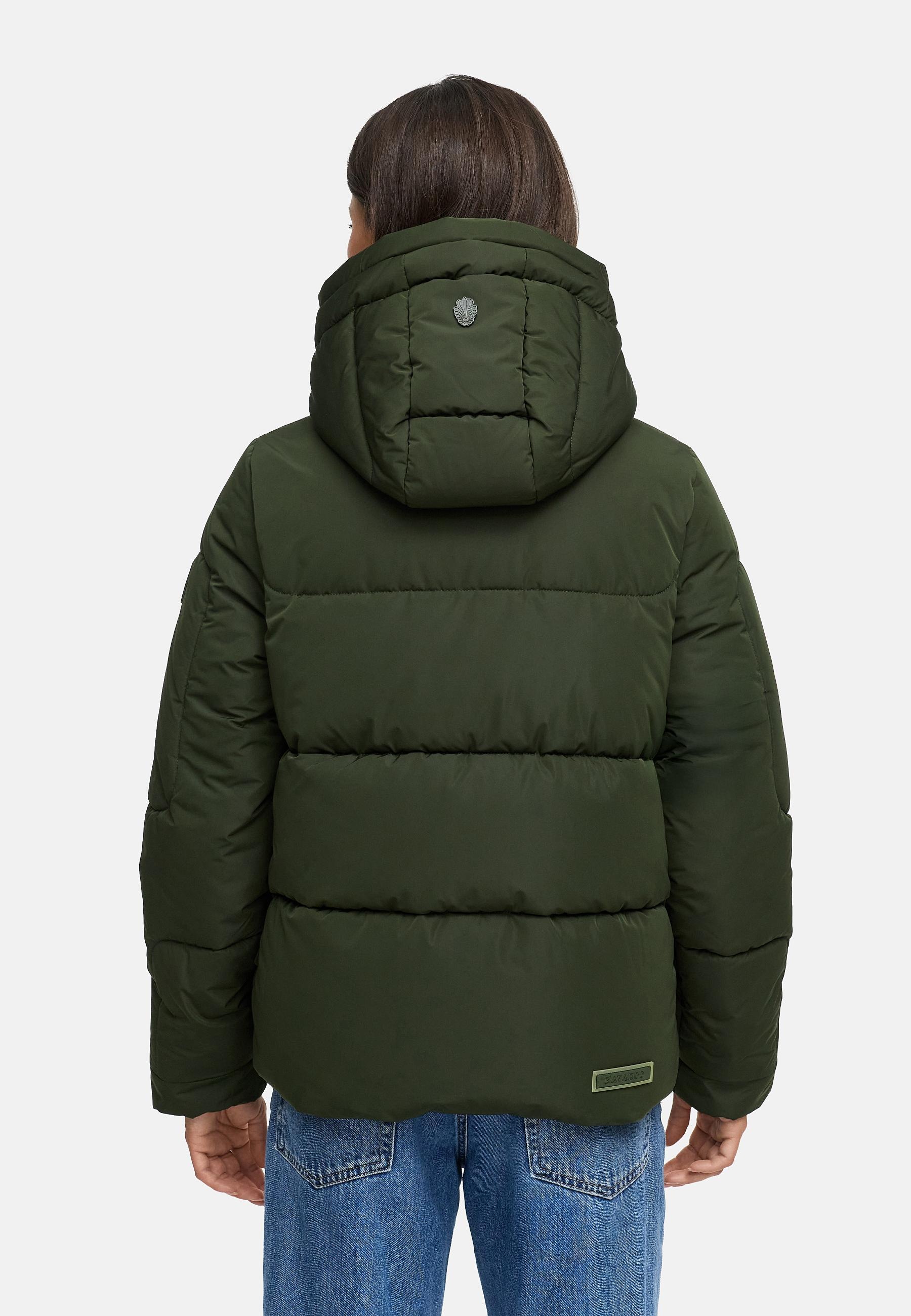 Navahoo Steppjacke »Zauberlicht 14«, mit Kapuze, Winterjacke mit abnehmbarer Kapuze und Fleece-Futter