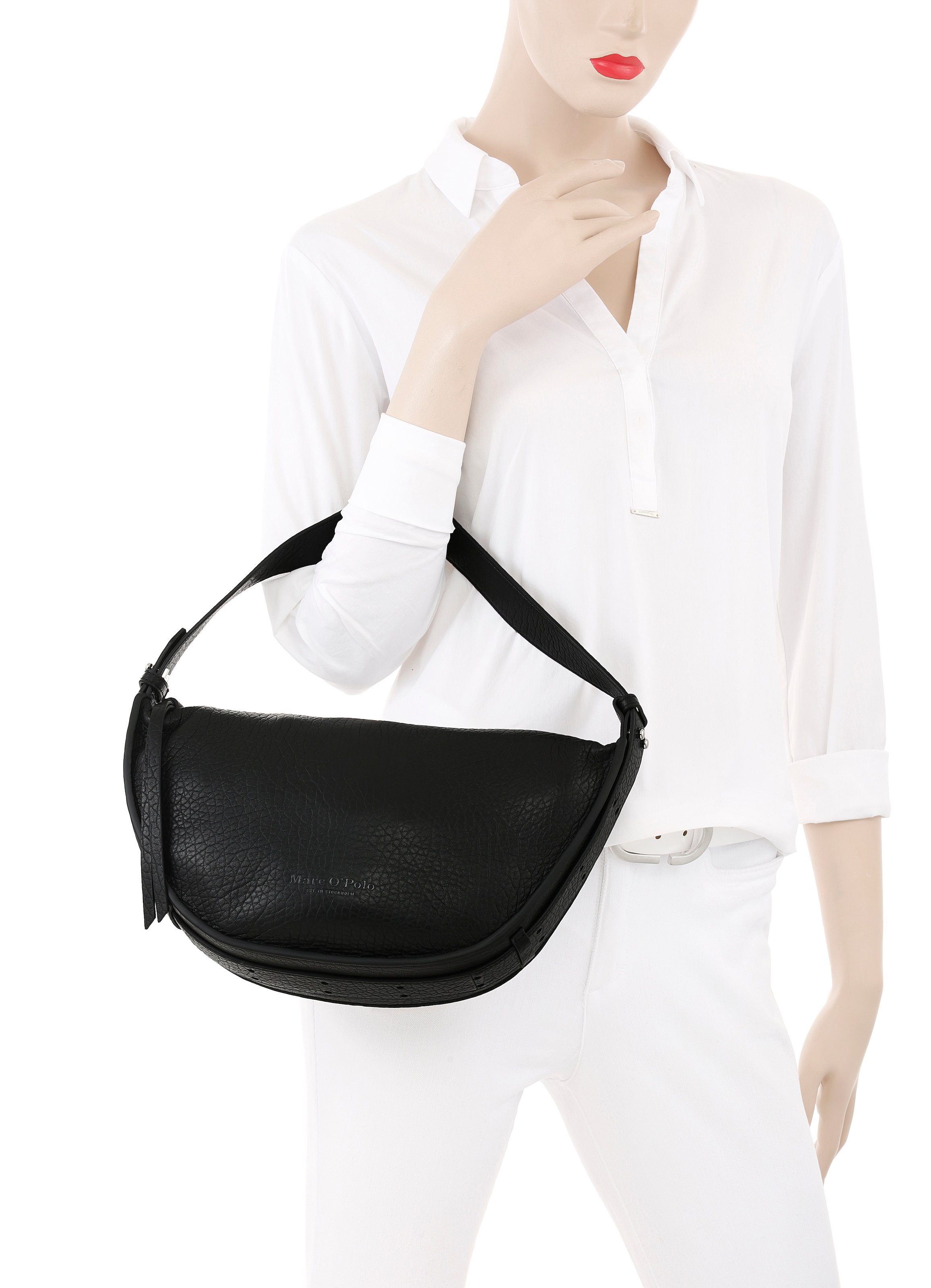 Marc O'Polo Accessories Hobo »Aami« Beuteltasche, Damen Handtasche, Umhängetasche, Schultertasche