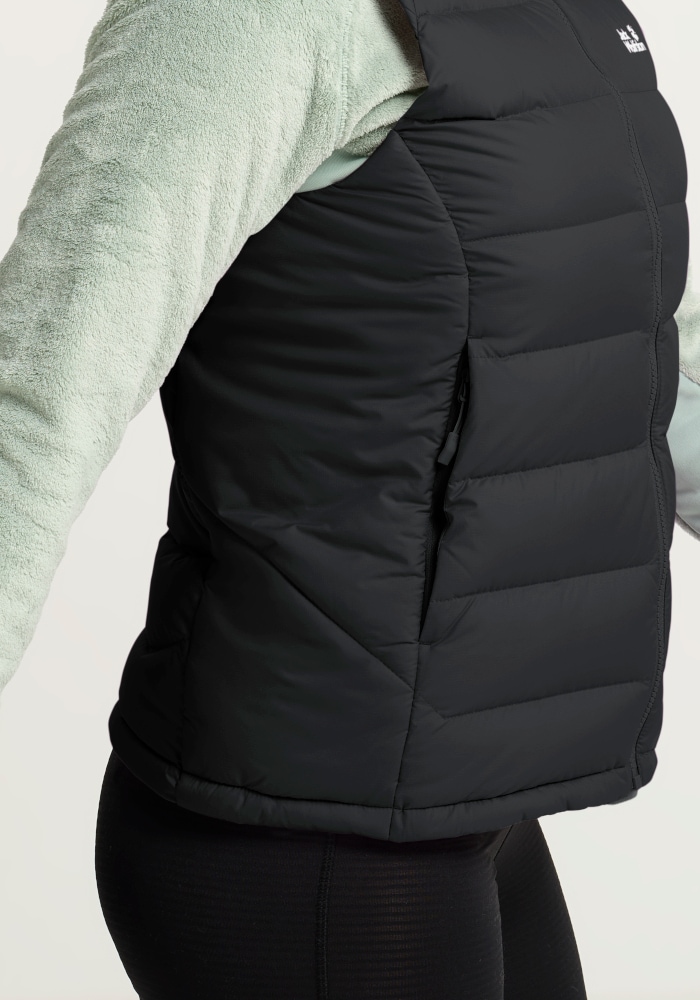 Jack Wolfskin Daunenweste »WILD PASS DOWN VEST W RDS« Daunenweste, warm, wind- und wasserabweisend