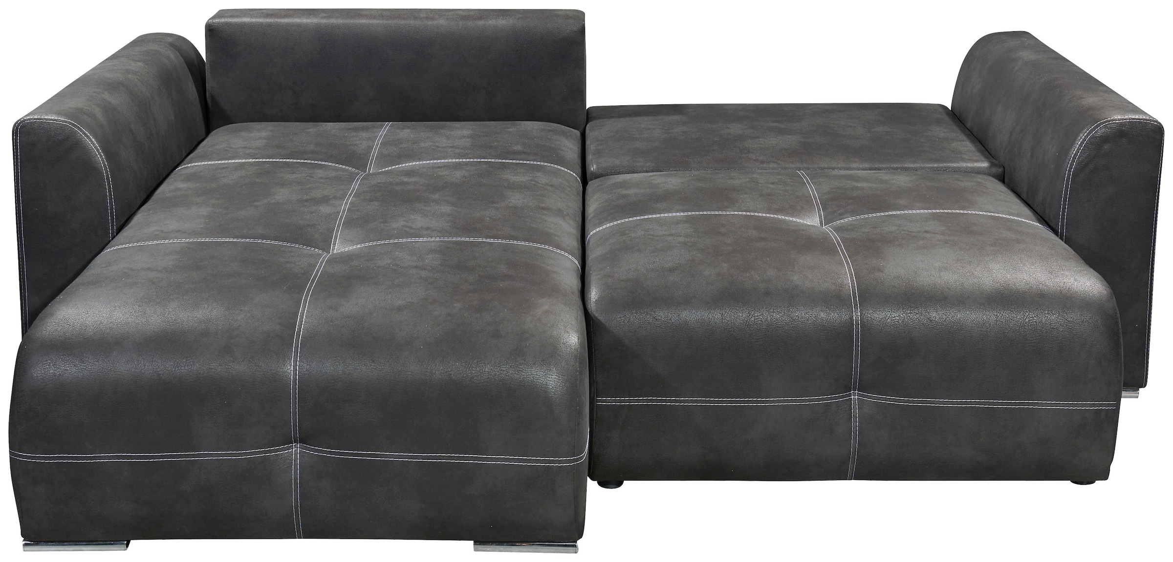 ED EXCITING DESIGN Ecksofa »Dolan L-Form«, mit Bettfunktion, Bettkasten & 2 Zierkissen