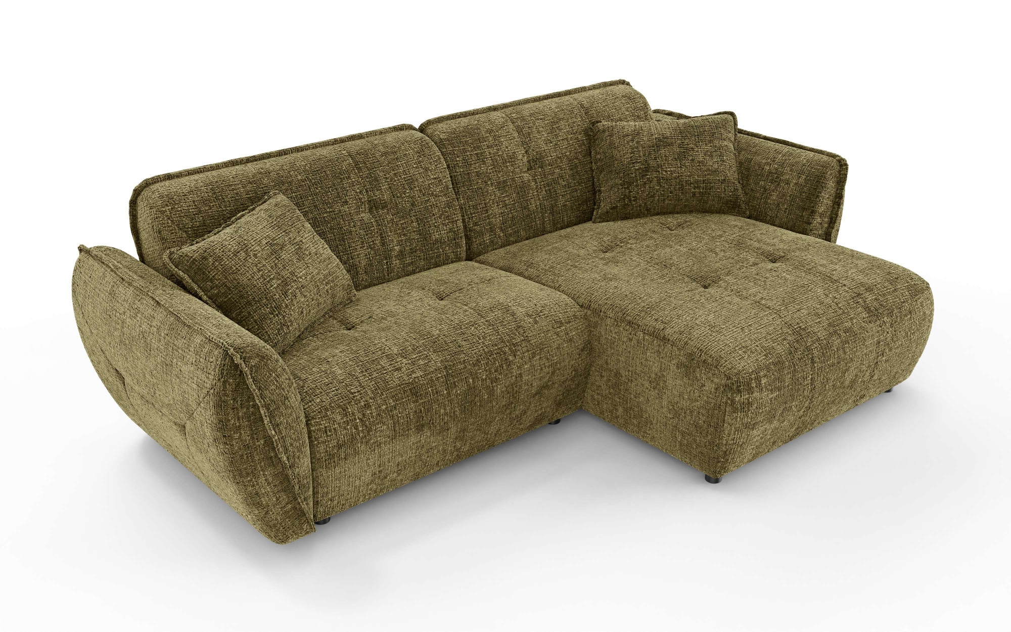 Home affaire Ecksofa "MIRELDA L-Form mit Steppungen, Recamiere rechts/links günstig online kaufen