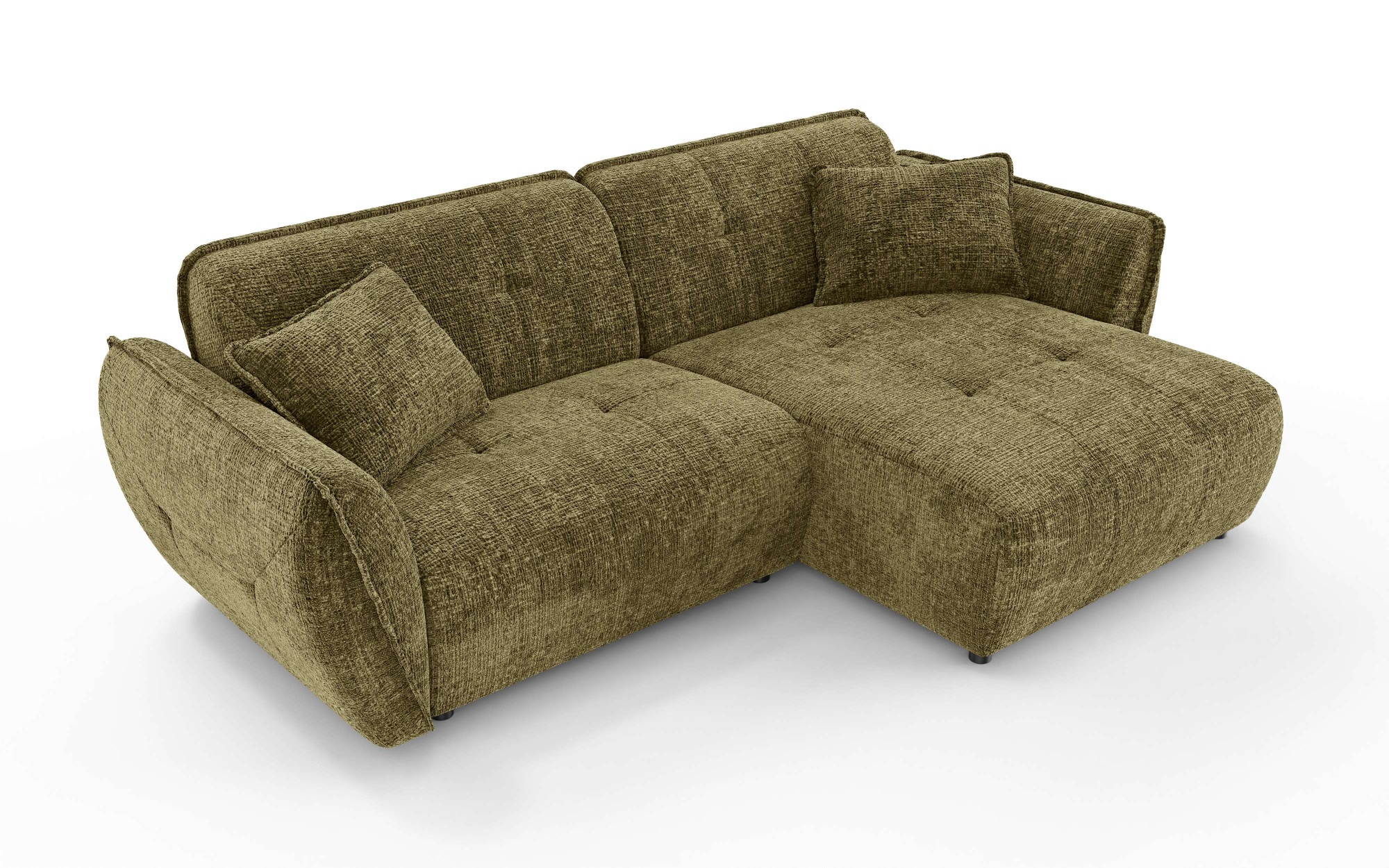 Home affaire Ecksofa "MIRELDA L-Form mit Steppungen, Recamiere rechts/links günstig online kaufen