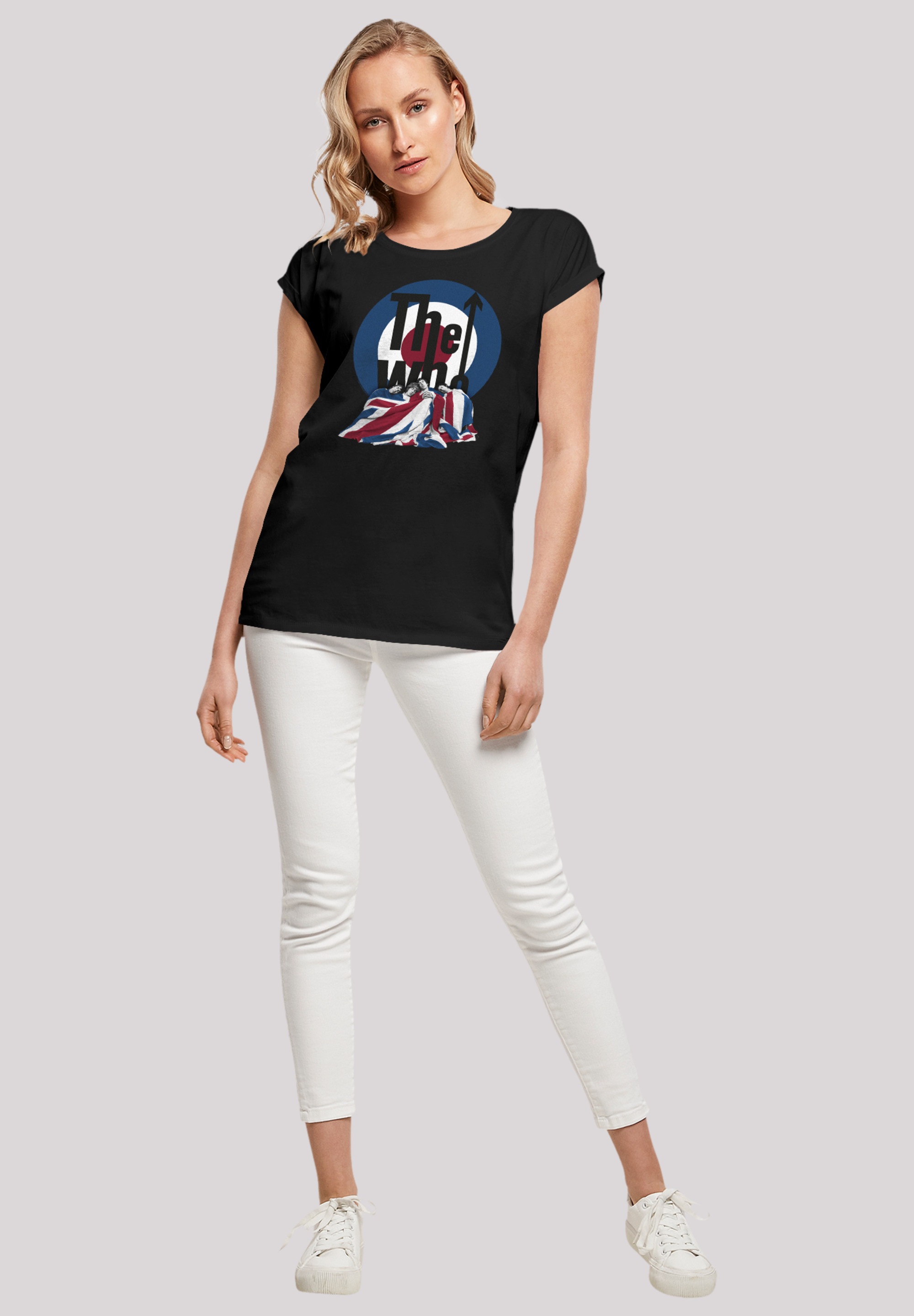 F4NT4STIC T-Shirt »The Who Flag Blanket«, Premium Qualität