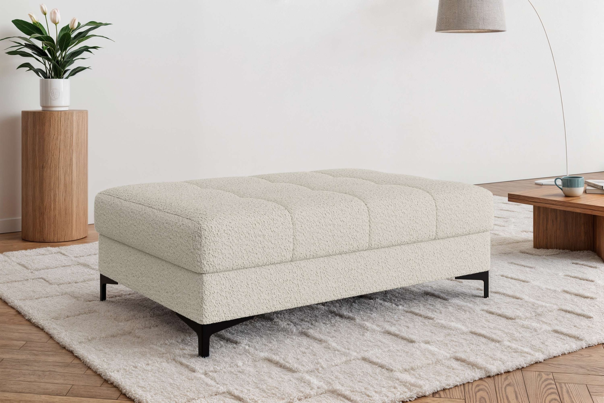 OTTO home Polsterhocker "LEEVKE Sitzhocker passend zum Sofa, Breite 115 cm" günstig online kaufen