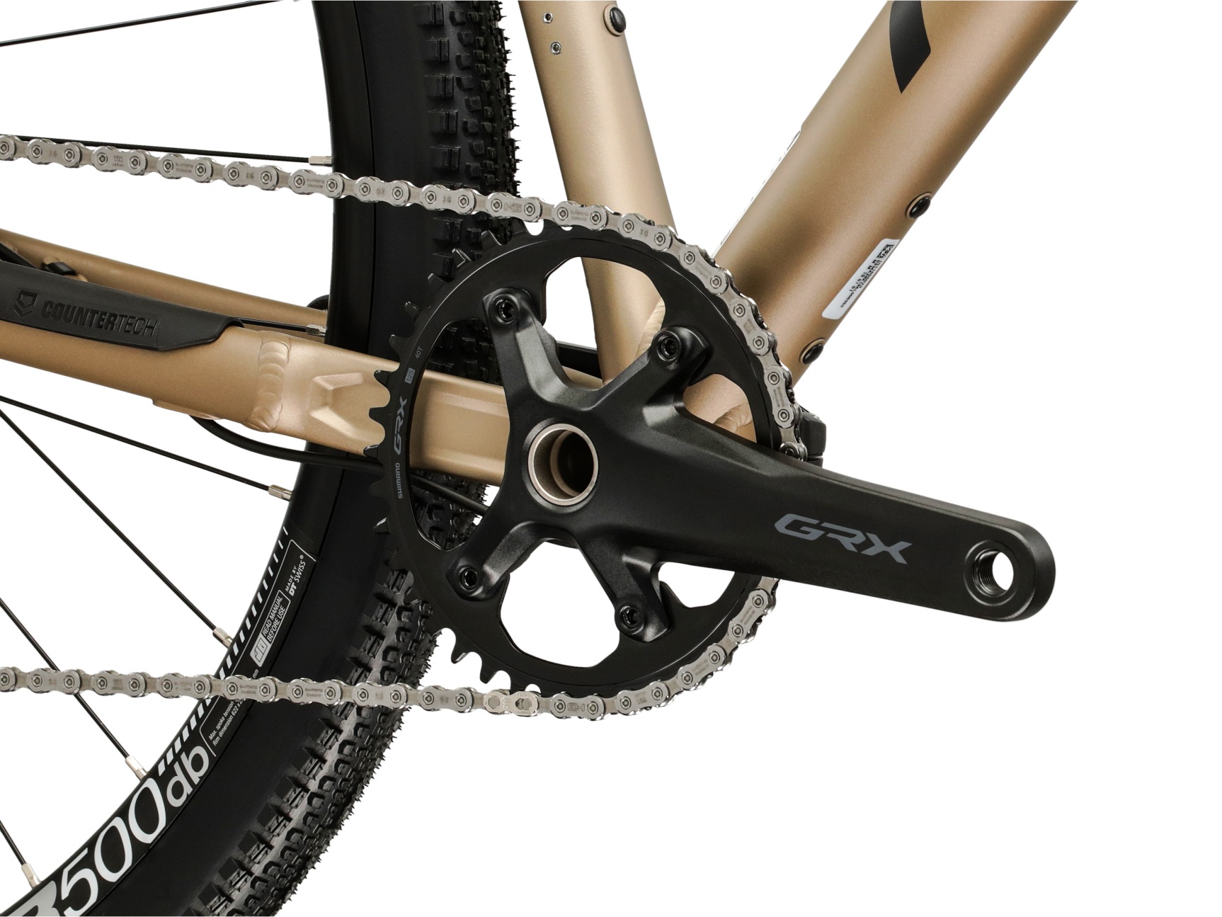 Kross Gravelbike »Gabel Carbon Esker 5.0 28" braun 12 Gänge 2026« 12 Gang Shimano GRX RX822 Schaltwerk Kettenschaltung Gabel aus Carbon