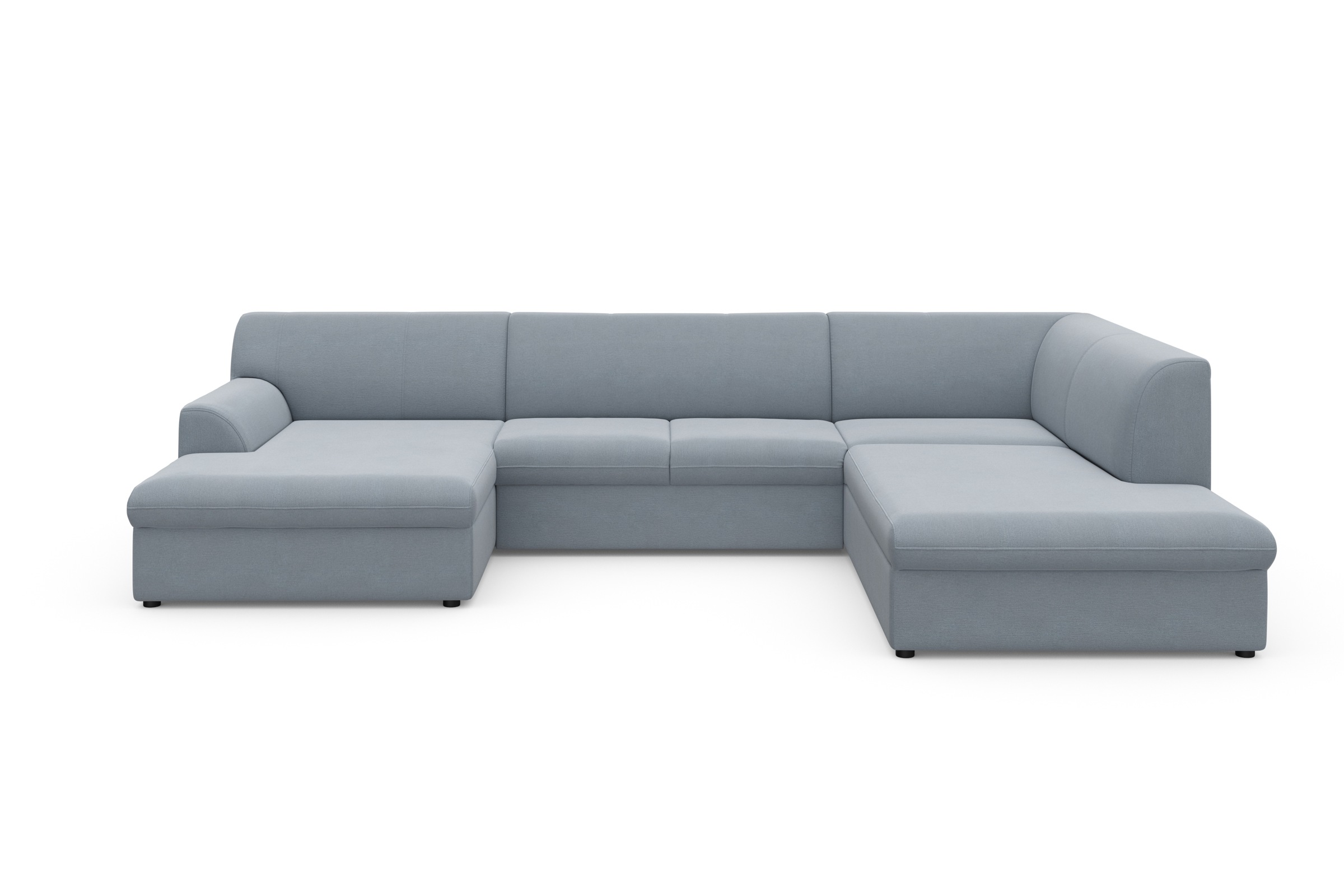DOMO collection Wohnlandschaft »Topper, elegant und zeitlos, komfortabel, U-Form«, wahlweise mit Bettfunktion