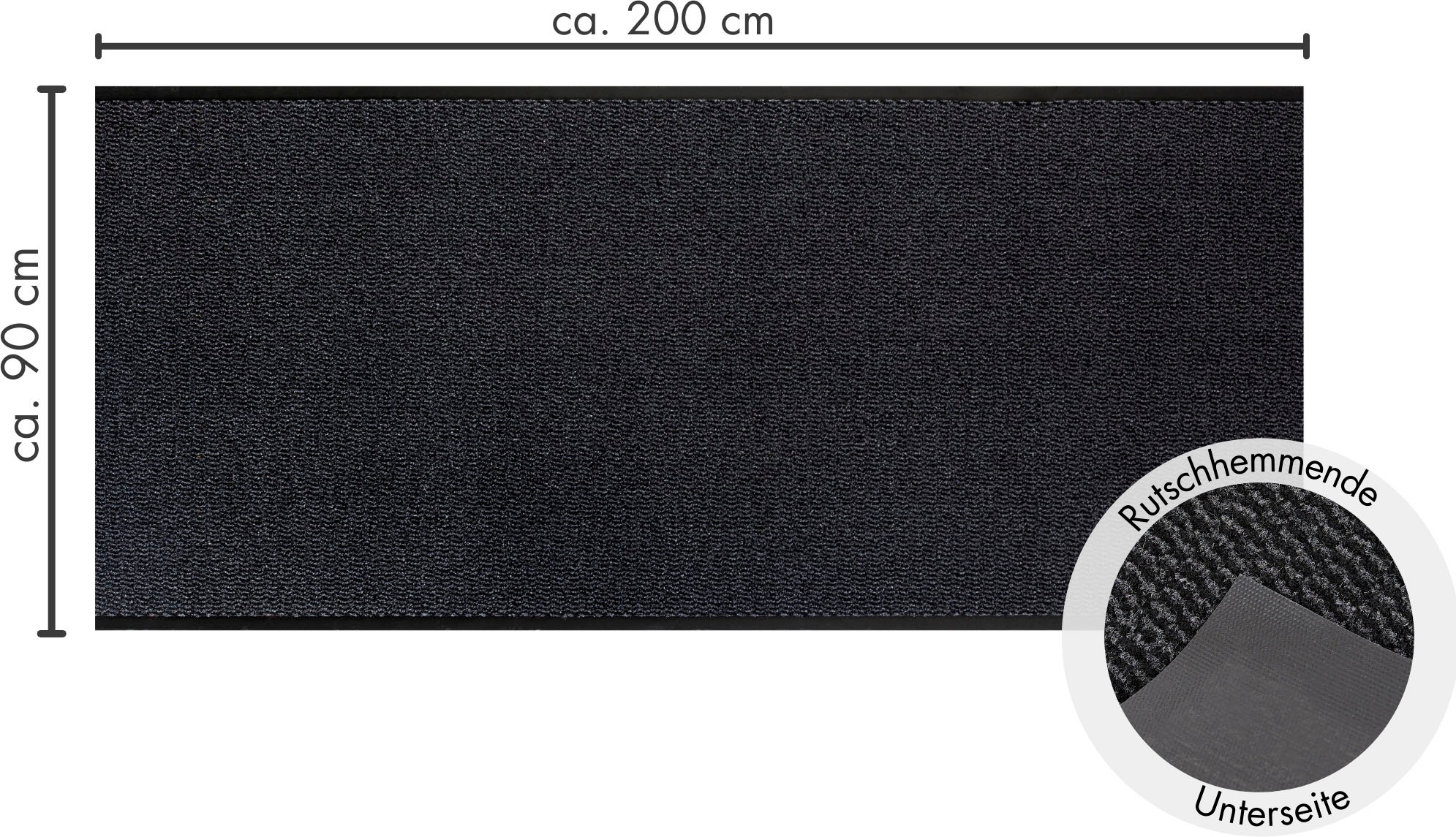Andiamo Fußmatte »Easy, Made in Netherlands«, rechteckig, 5 mm Höhe, Schmutzfangmatte, rutschhemmend, Innen- und überdachten Außenbereich