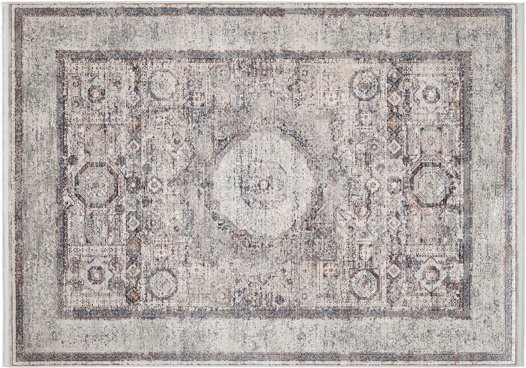 OCI DIE TEPPICHMARKE Teppich »MYSTIC BAZAAR« rechteckig 7 mm Höhe orient Muster in 3D-Optik, Bordüre, maschinell gewebt, Wohnzimmer