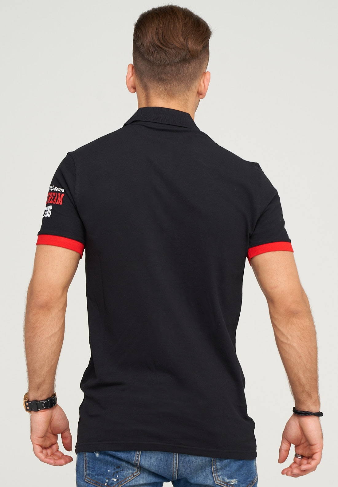 behype Poloshirt »MONACO«, mit sportiver Stickerei