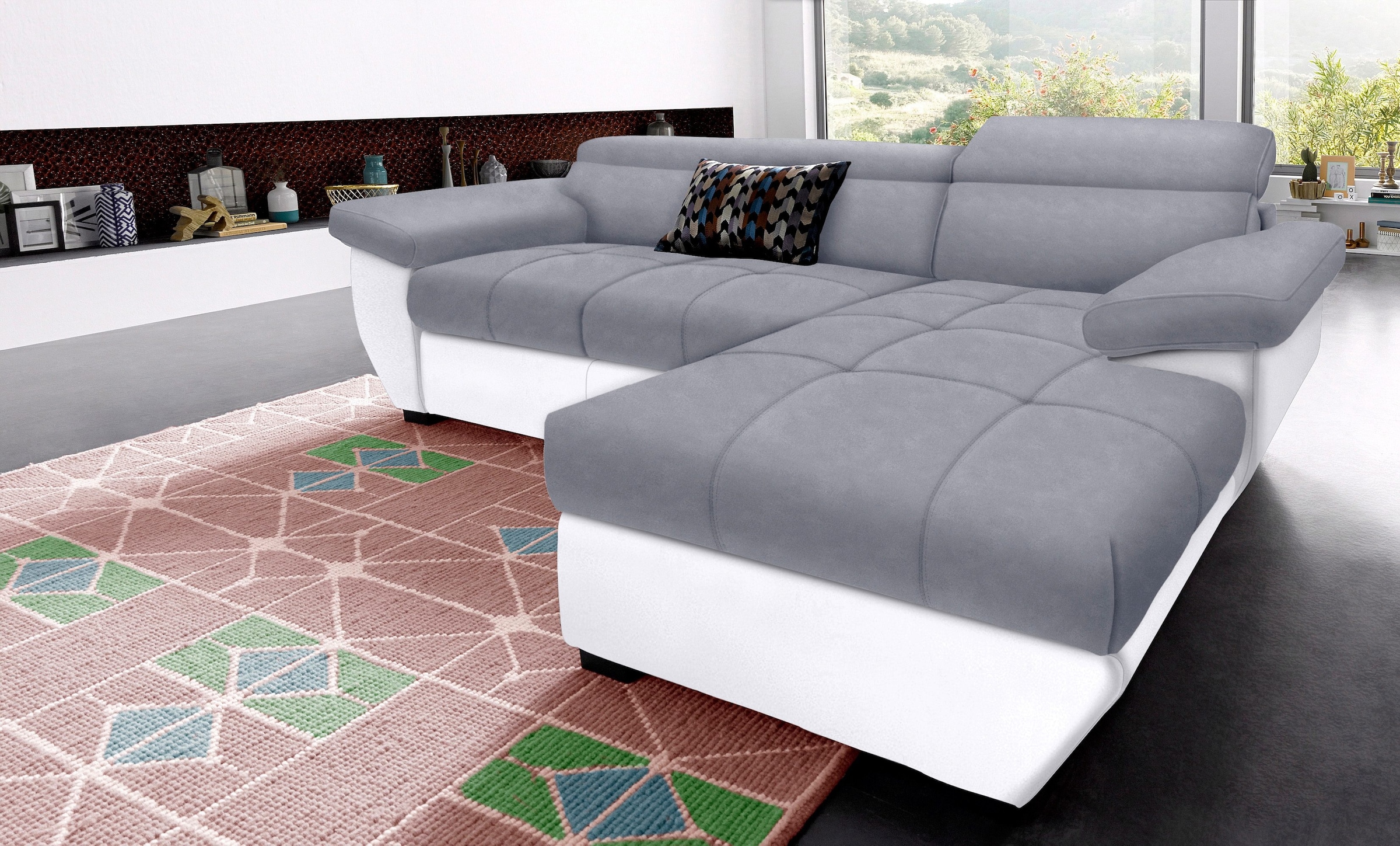 COTTA Ecksofa "Speedway L-Form", mit Kopfteilverstellung, wahlweise mit Bet günstig online kaufen