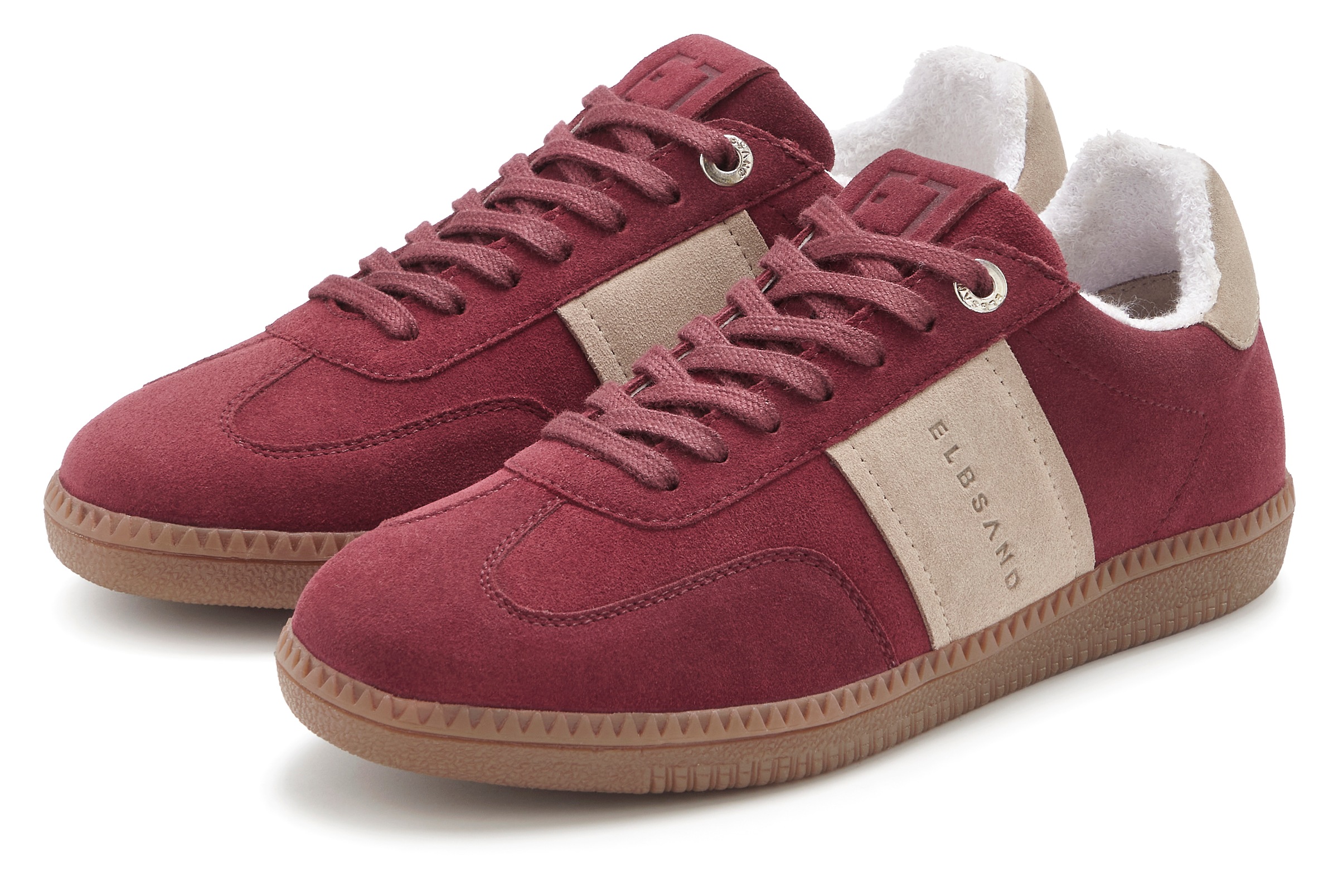 Elbsand Sneaker "Freizeitschuh, Schnürschuh, Turnschuh, Retro Sneaker, Lederschuh" Ledersneaker, Schnürhalbschuh aus Leder im modernen Retro Look Unisex