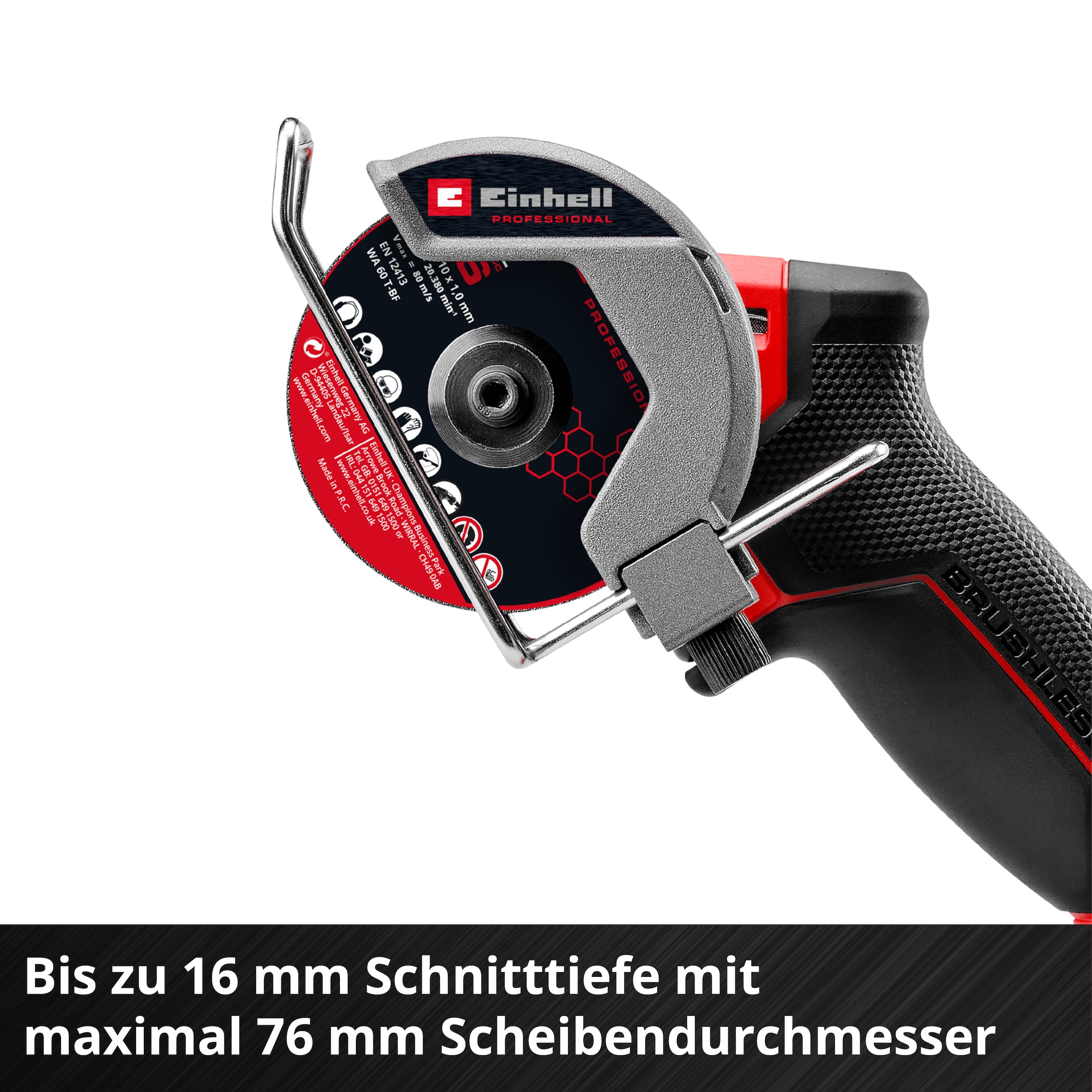 Einhell Akku-Trennschleifer »TP-CO 18/76-C Li BL - Solo«, ohne Akku und Ladegerät