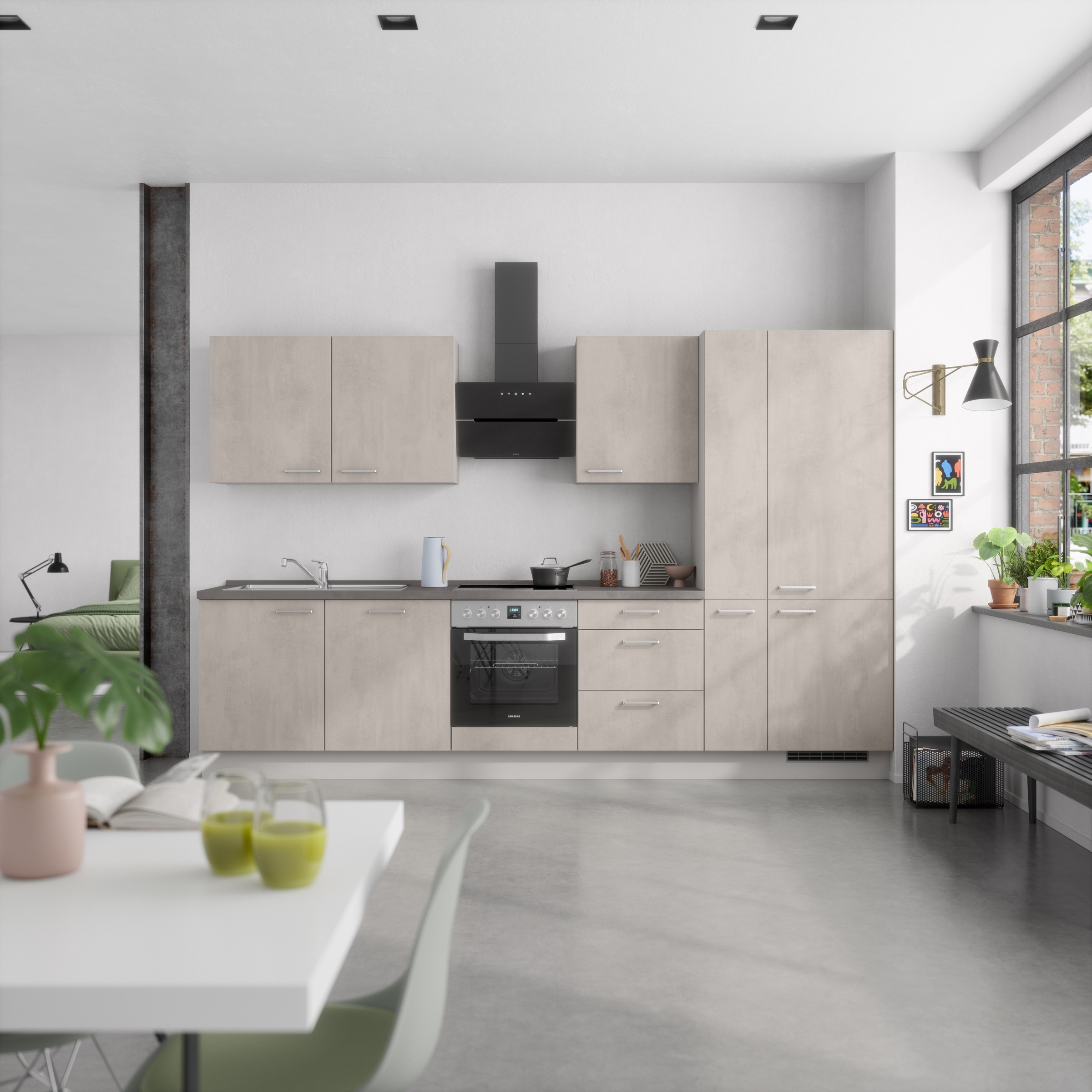 nobilia Küchenzeile ""Riva II"" vormontiert, Ausrichtung wählbar, Breite 33 günstig online kaufen