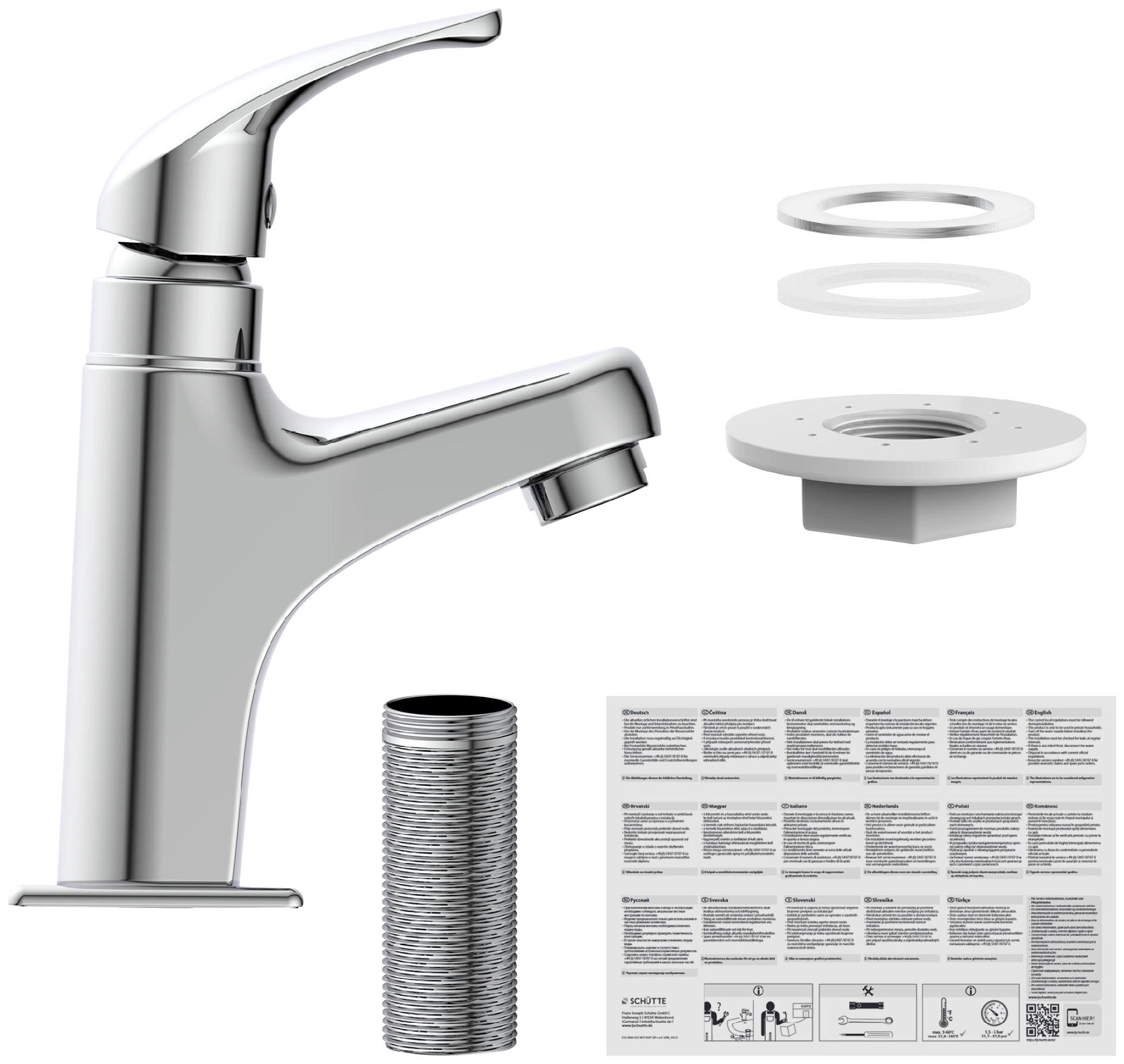 Schütte Waschtischarmatur "Vico" - Kaltwasser, Chrom günstig online kaufen