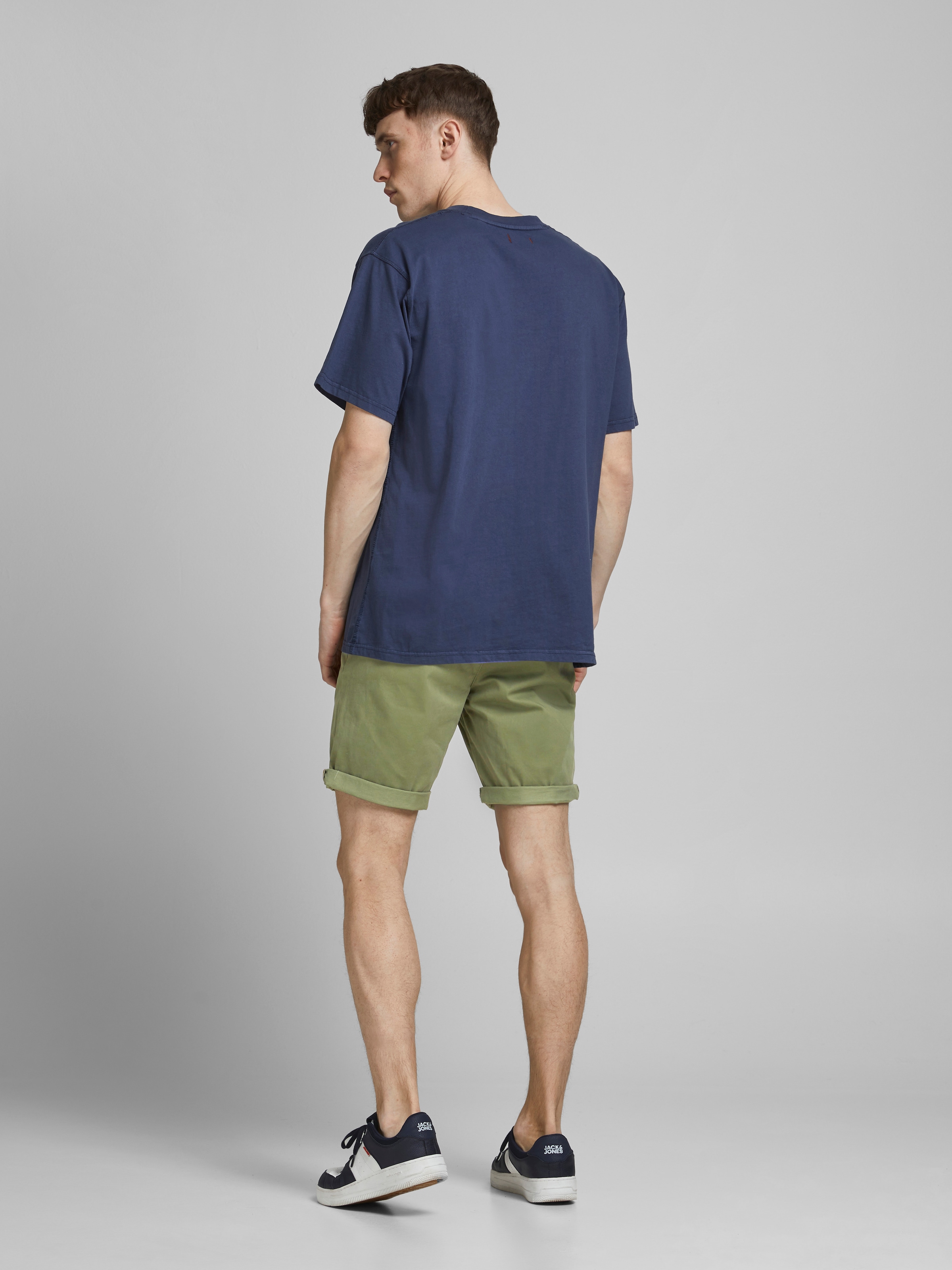 Jack & Jones Chinoshorts »JPSTBOWIE JJSHORTS S«, mit Aufschlag