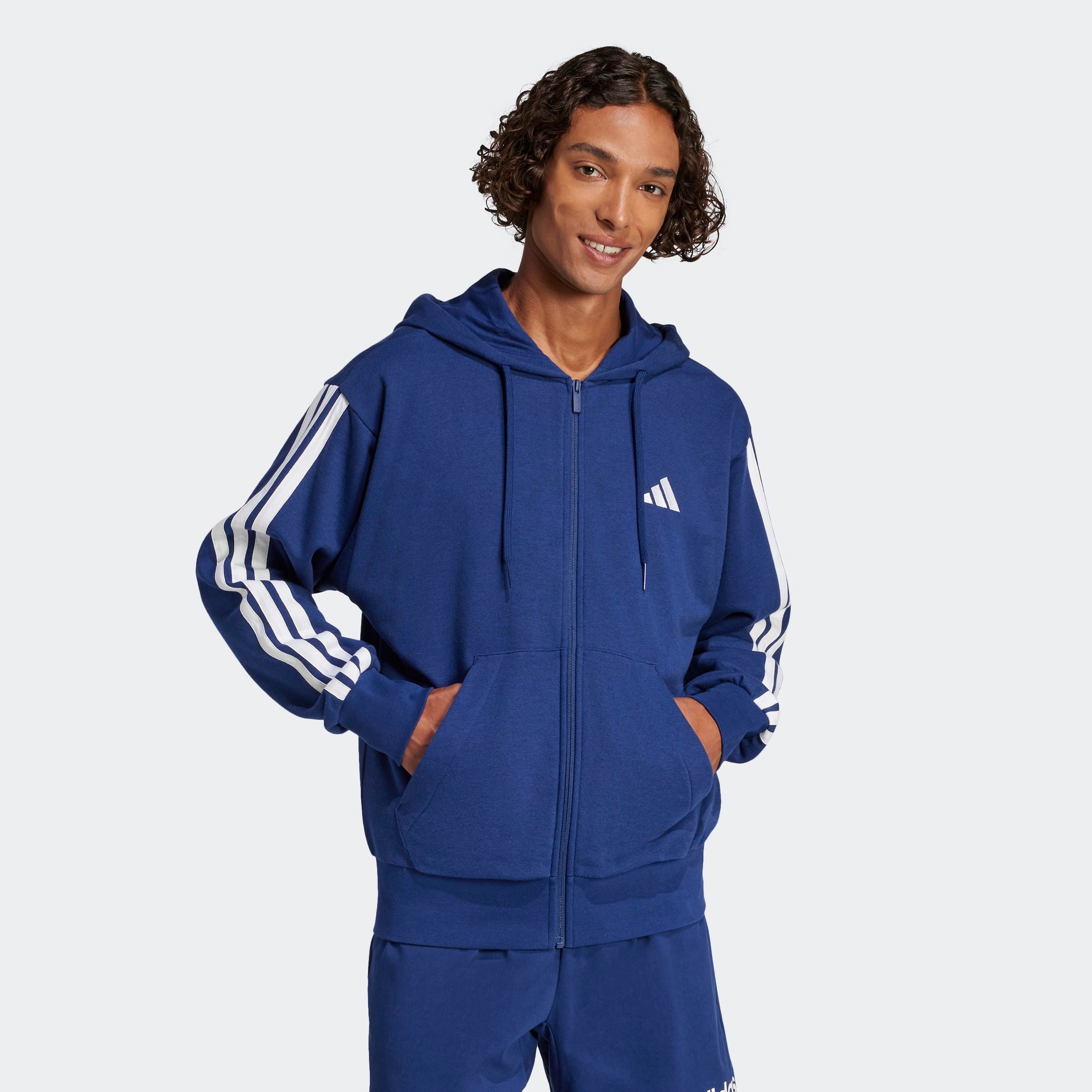 adidas Sportswear Kapuzensweatshirt "ESSENTIALS 3-STREIFEN FRENCH TERRY" günstig online kaufen