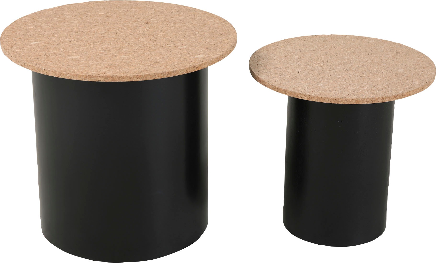 Home affaire Beistelltisch, (Set, 2 St.), Ablagefläche aus Kork