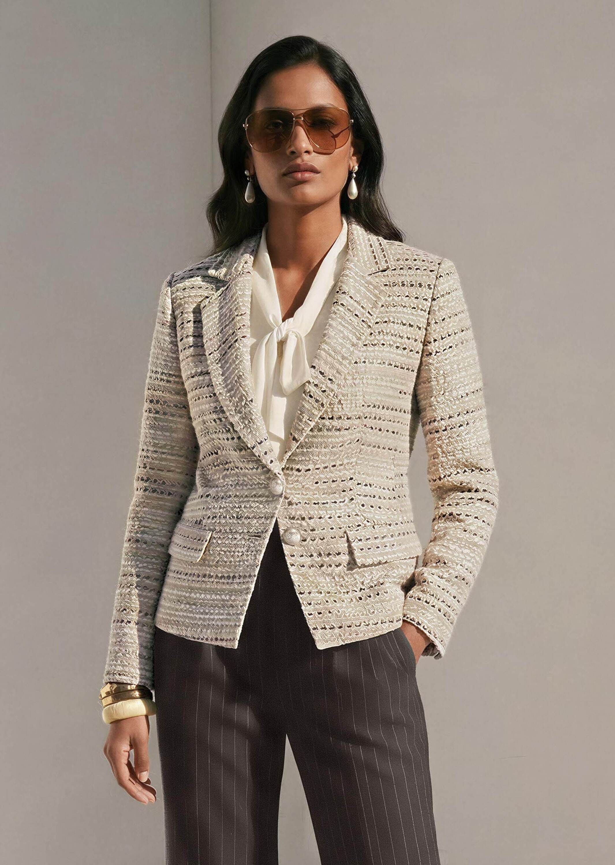 MADELEINE Jackenblazer »Blazer Strukturierter Tweed-Blazer«