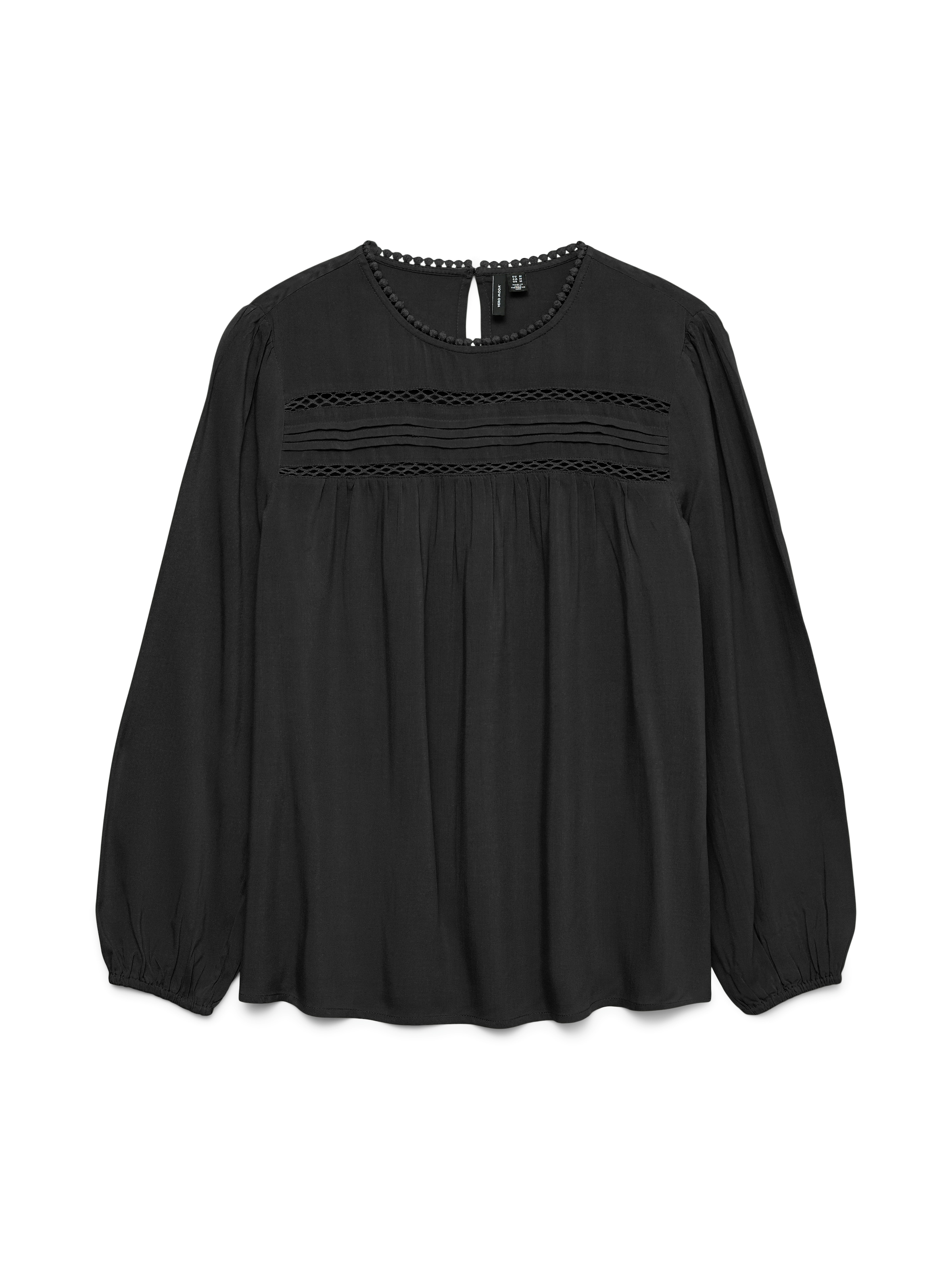 Vero Moda Langarmbluse "VMDEBBIE LS PLEAT TOP WVN GA NOOS" günstig online kaufen
