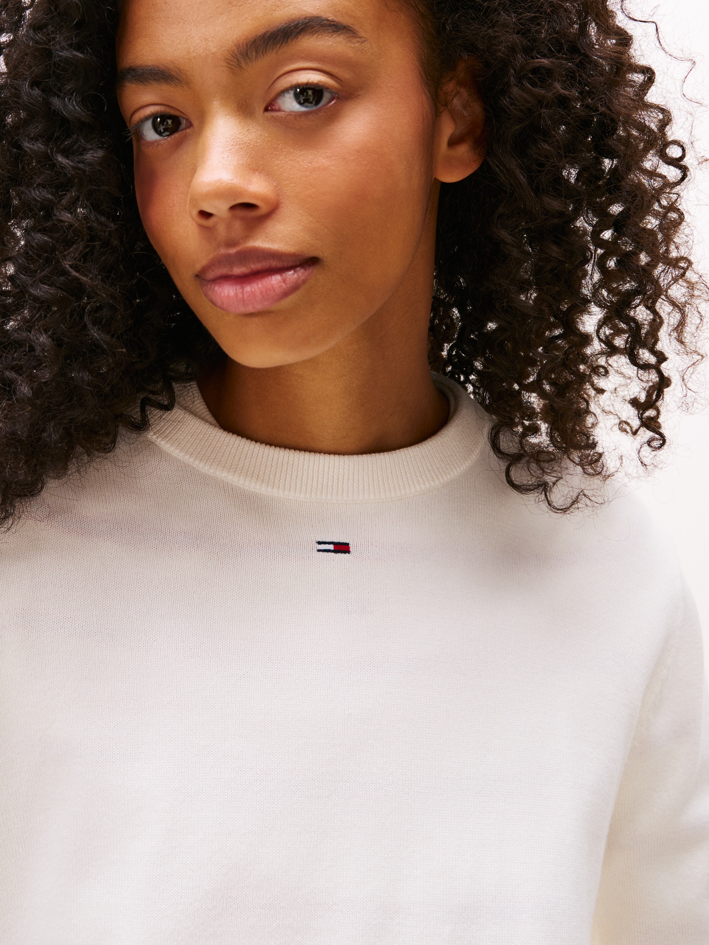 Tommy Jeans Strickpullover "TJW ESSENTIAL CREW SWEATER EXT" günstig online kaufen