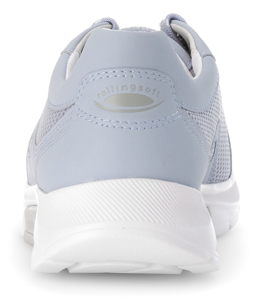 Gabor Rollingsoft Keilsneaker, Freizeitschuh, Halbschuh, Schnürschuh mit Wechselfußbett