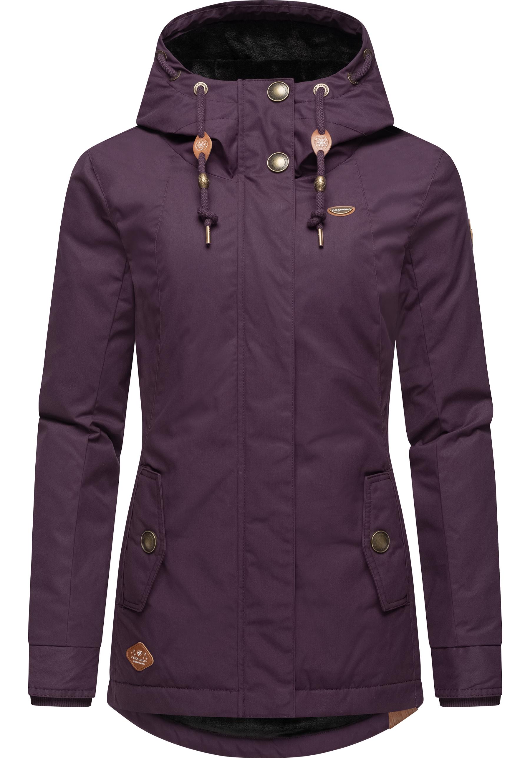 Ragwear Winterjacke "Monade" mit Kapuze Damen Winterparka mit Kapuze und m. Fleece gefüttert