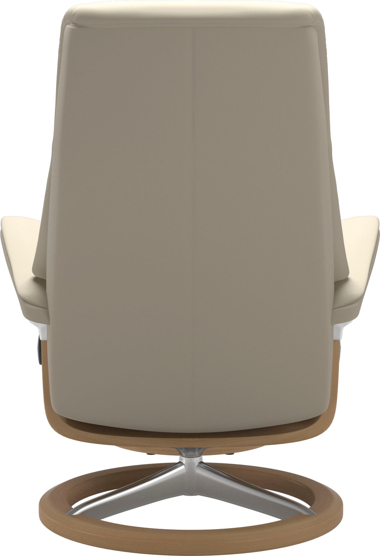 Stressless® Relaxsessel »View«, (Set, Relaxsessel mit Hocker), mit Signature Base, Größe M,Gestell Eiche