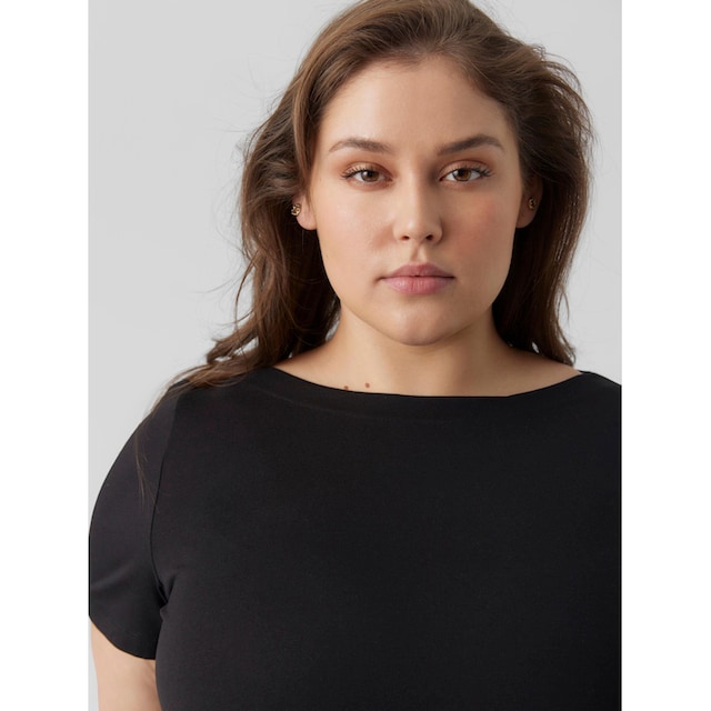 Black Friday Vero Moda Curve T-Shirt »VMVANDA«, aus weichem  Baumwolle-/Modalmischgewebe | BAUR