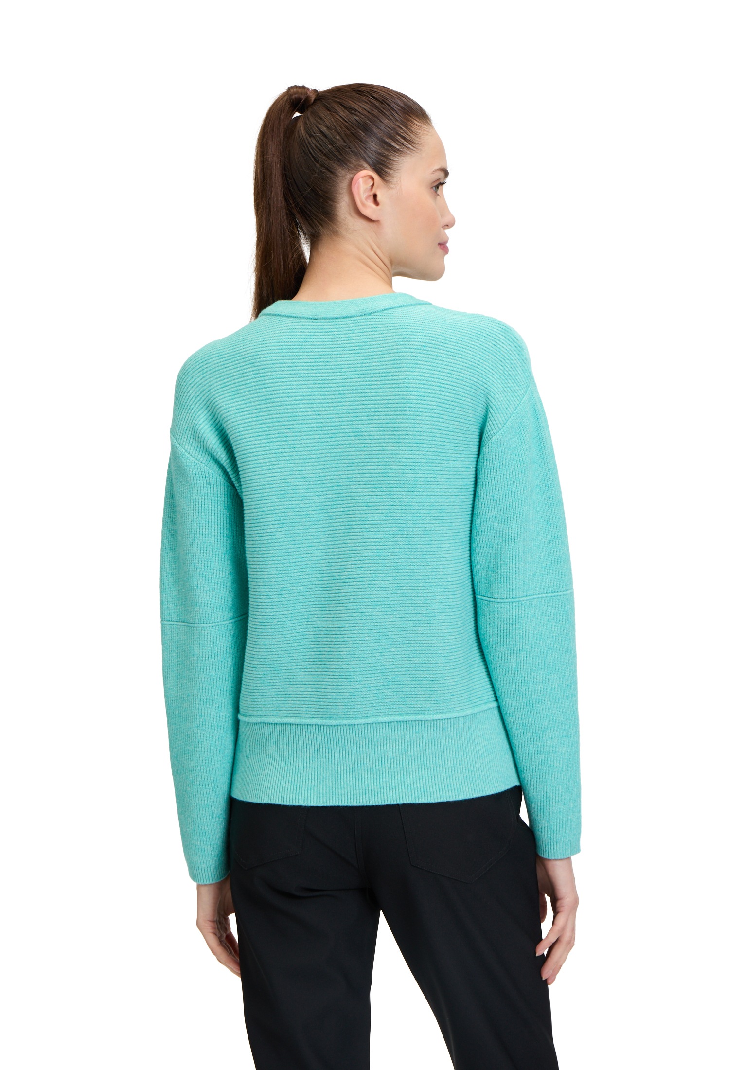 Betty Barclay Strickpullover »Betty Barclay Damen Strickpullover mit Rippenstruktur«, (1 tlg.), Bindeband