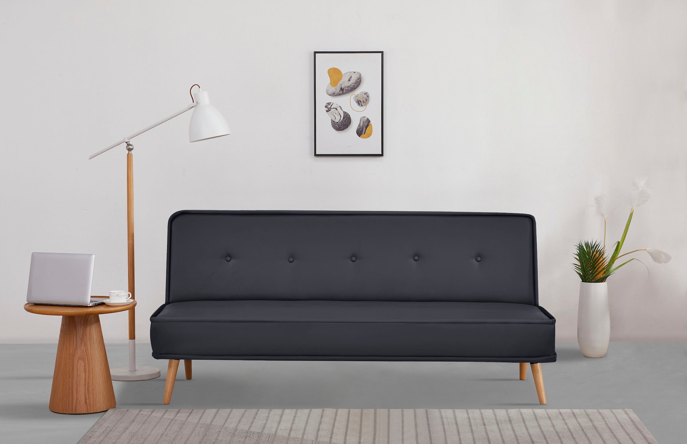 INOSIGN Schlafsofa "ARBON,183cm, klappbarer 3-Sitzer mit verstellbarer Rück günstig online kaufen
