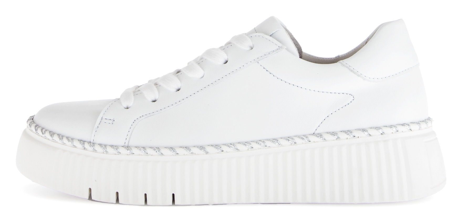 Thumbnail - Gabor Plateausneaker, Freizeitschuh, Halbschuh, Schnürschuh mit Kontrast-Rahmennaht