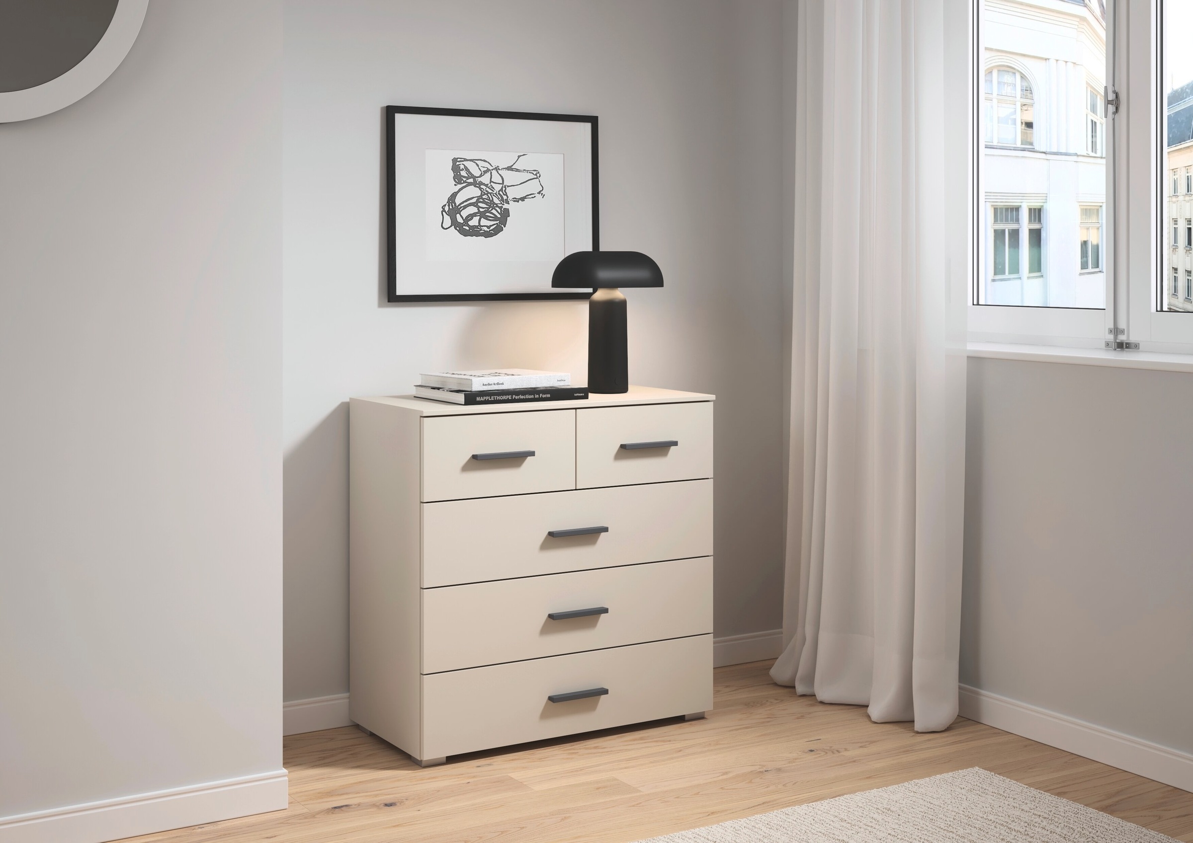 rauch Kommode "Gamma" Breite 80 cm / Höhe 81 cm, verschiedene Griffvariante günstig online kaufen