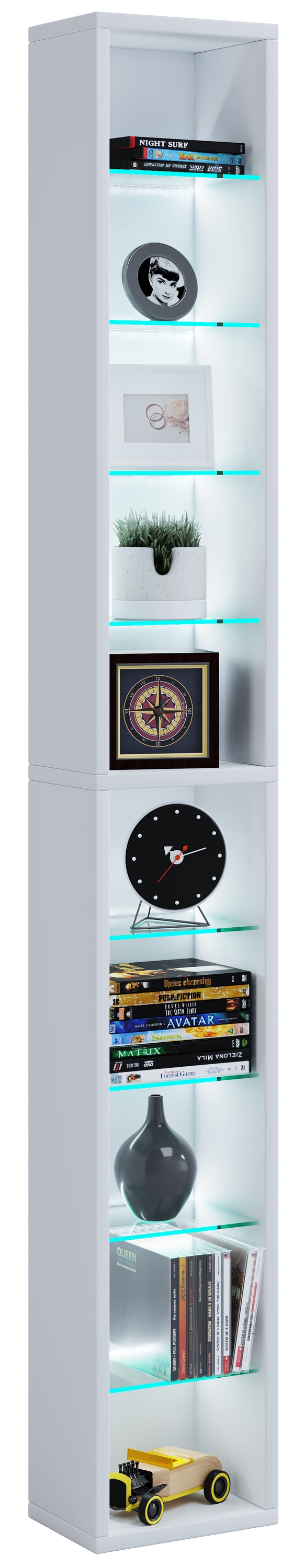 VCM Standregal "Holz CD DVD Stand Aufbewahrung Regal Rasato XL" 1 Stk. tlg.