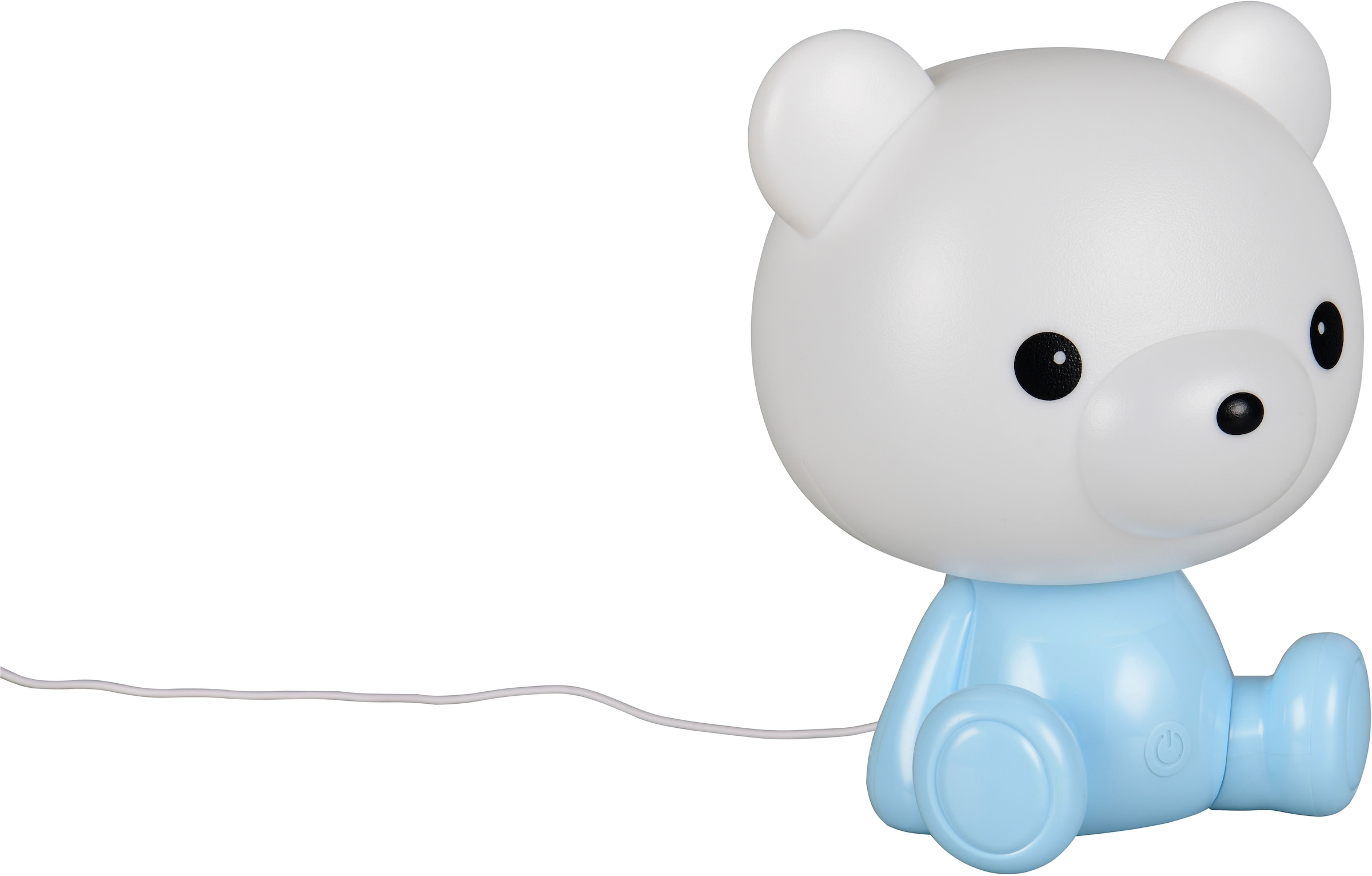 REALITY Leuchten LED Tischleuchte »CUTIE, Kinderzimmer Tischleuchte Nachttischleuchte Bären Optik, RGB«, 1 flammig, Leuchtmittel LED-Board | LED fest integriert, 0,3W 30 Lumen warmweiß 3000K, RGB Farbwechsel Modus, USB-Anschluss