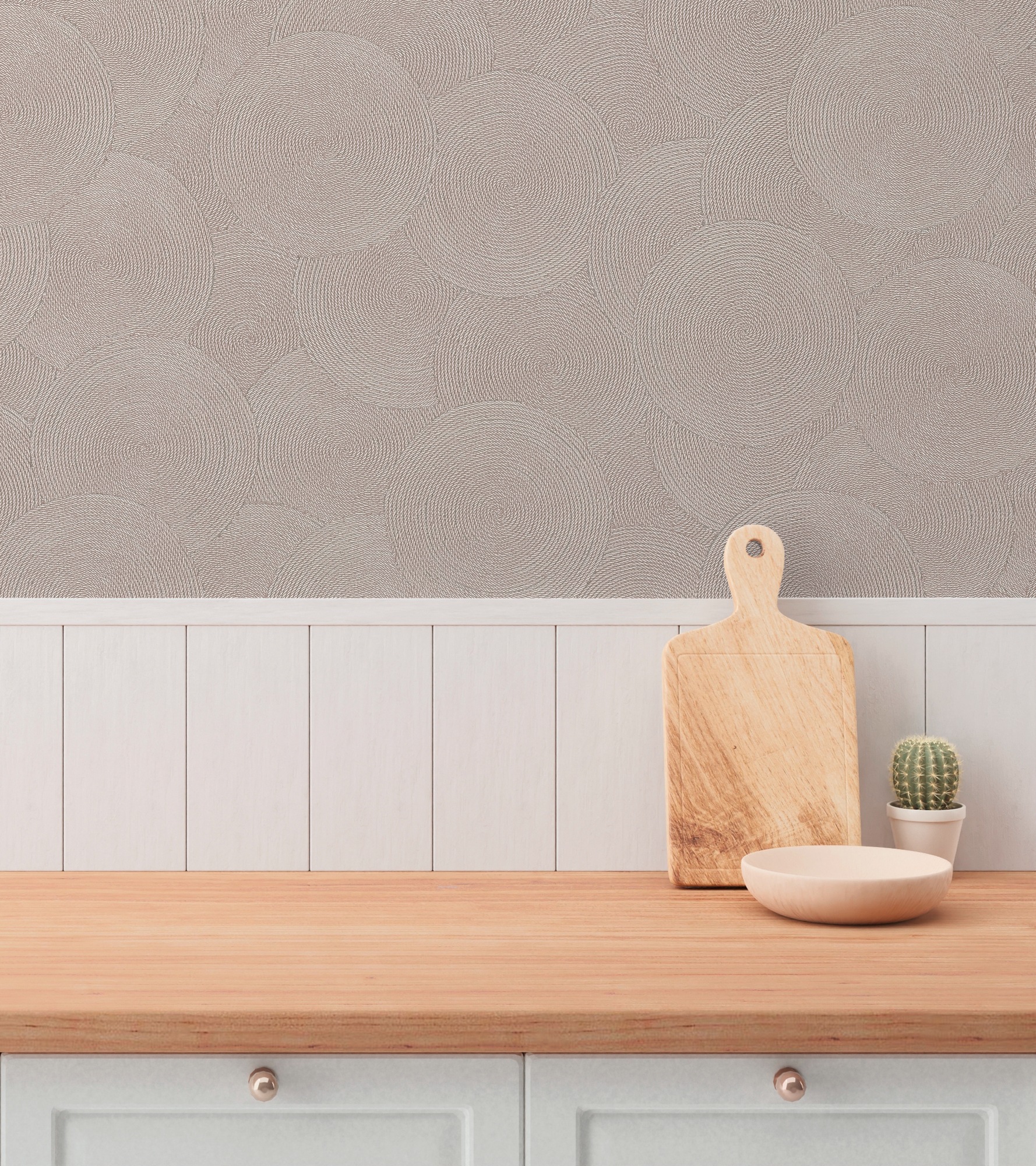 A.S. Création Vliestapete »mit kreisförmigem Muster Akzentwände« matt strukturiert Moderne Vliestapete mit dynamischem Kreis-Design