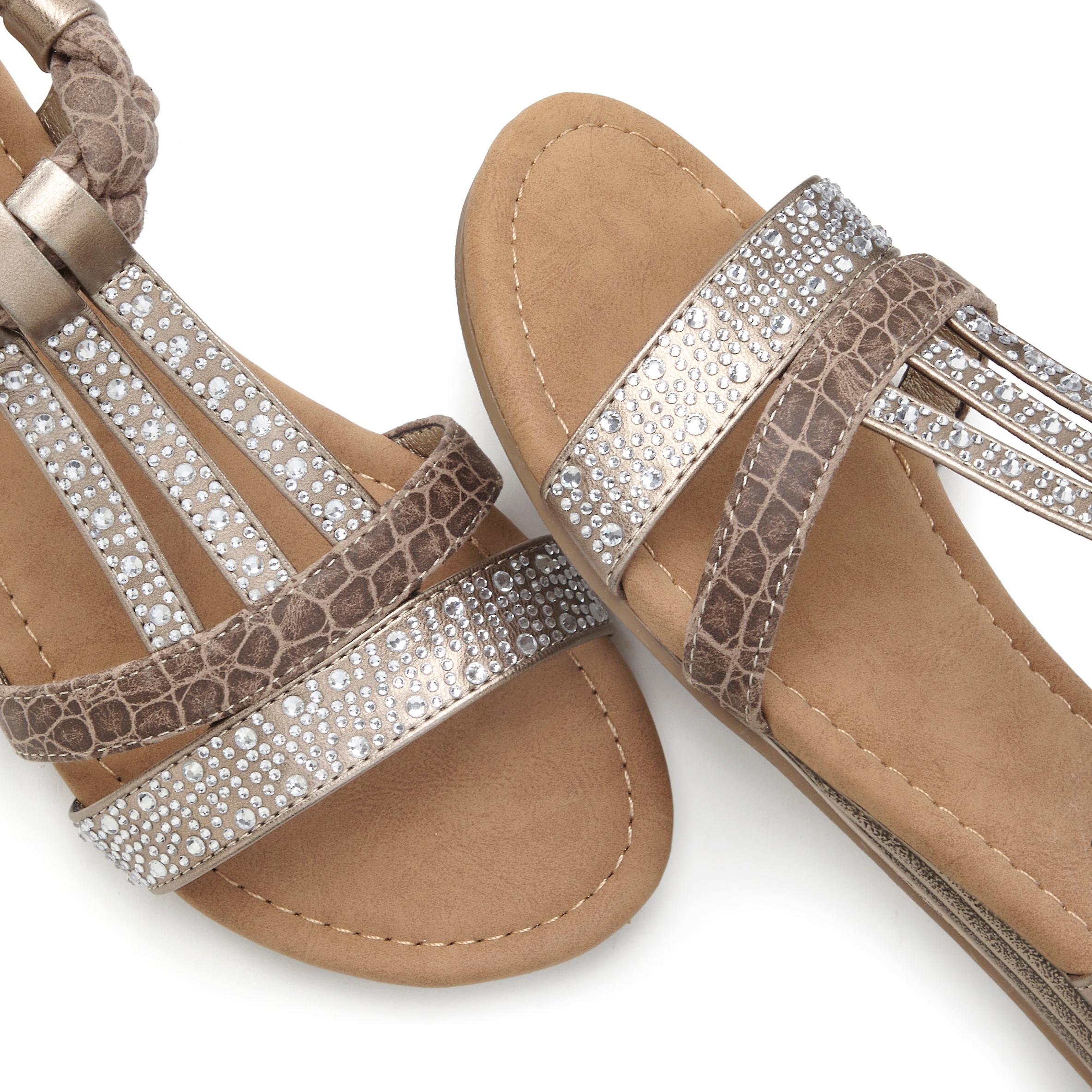 LASCANA Women Sandal Taupe 37 3