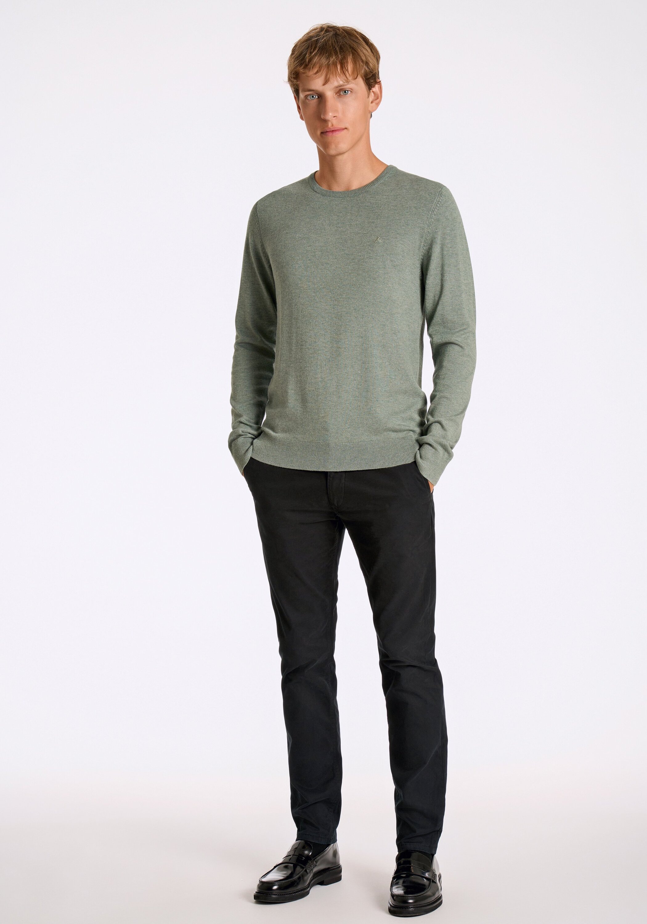 Lindberg Herren Strickpullover Jadegrün Gr. S 3